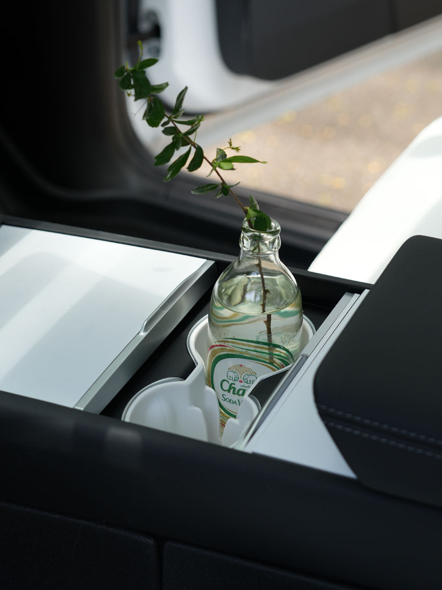 Soft Center Console Cup Holder for Tesla Model 3(21-26) / Y(20-26)