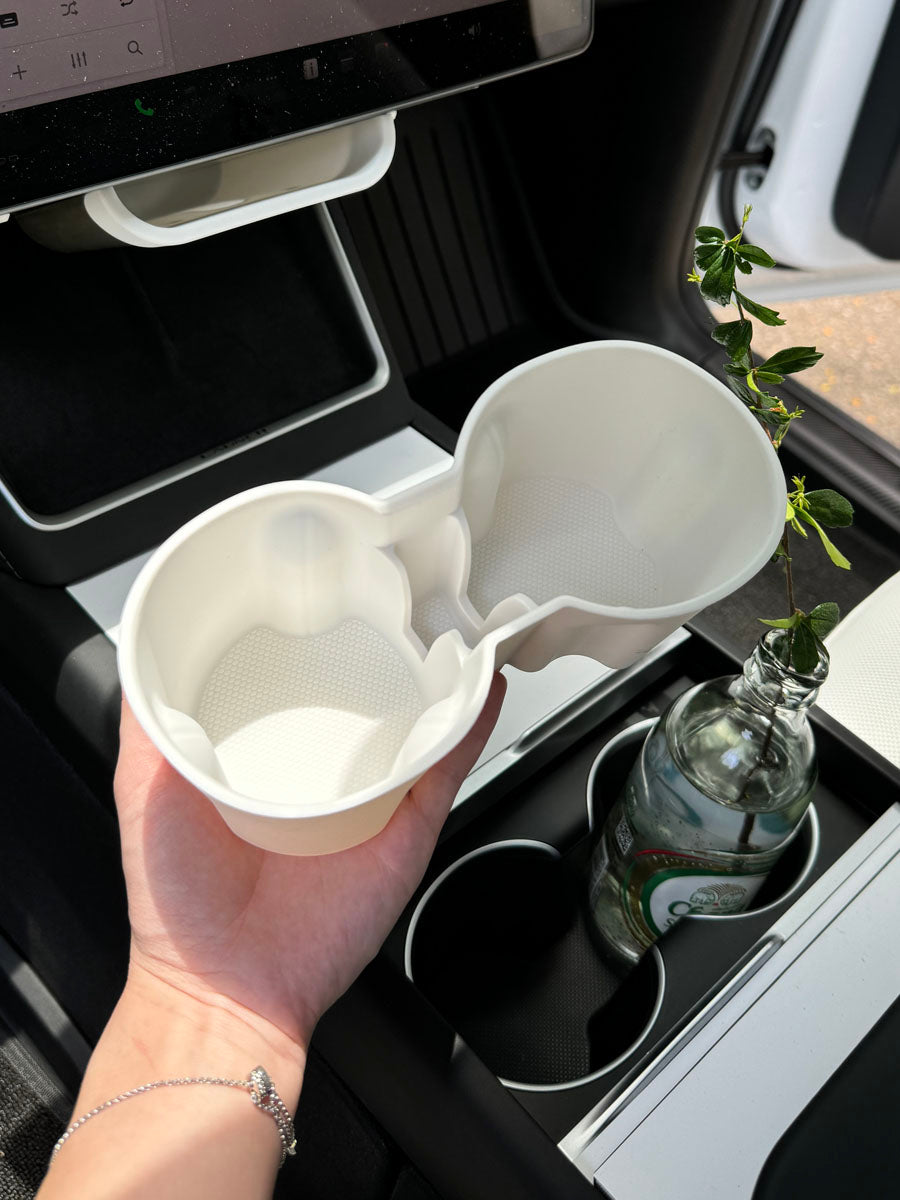 Soft Center Console Cup Holder for Tesla Model 3(21-26) / Y(20-26)