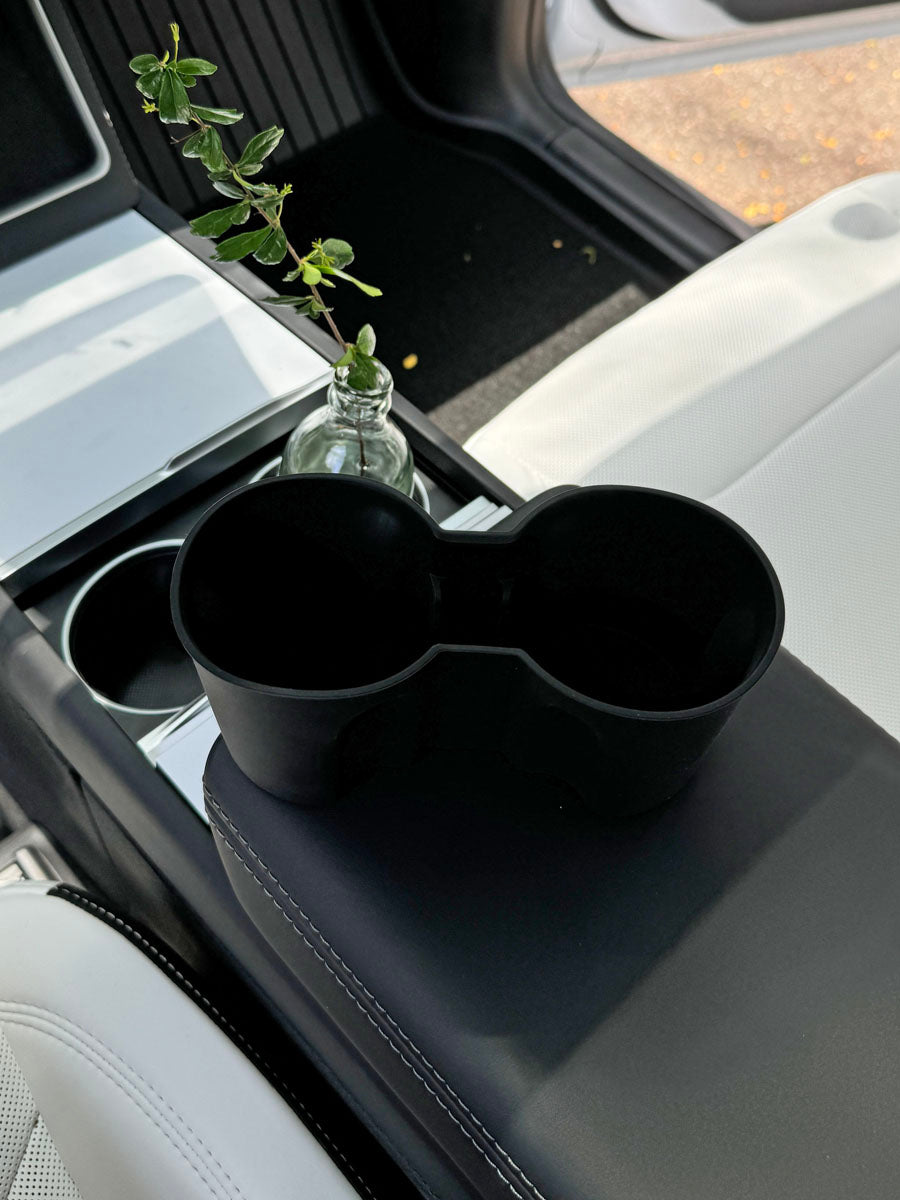 Soft Center Console Cup Holder for Tesla Model 3(21-26) / Y(20-26)