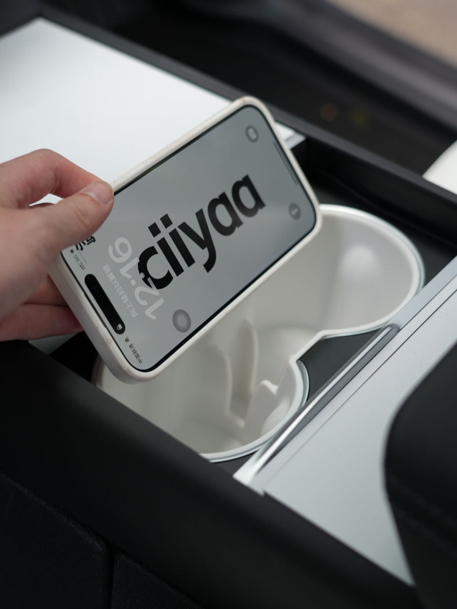 Soft Center Console Cup Holder for Tesla Model 3(21-26) / Y(20-26)