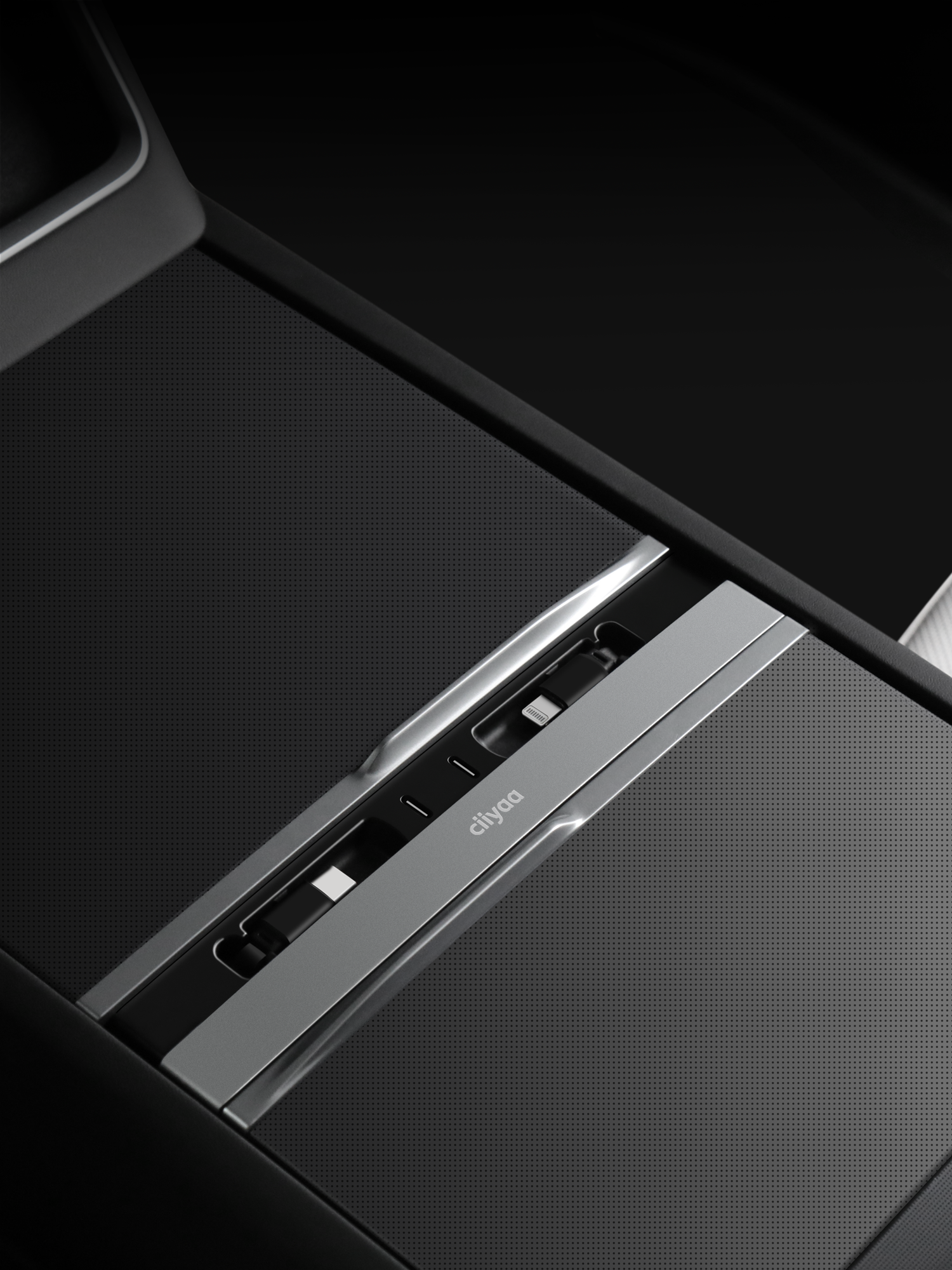 Center Console Retractable Charger for Model 3(21-26) / Y(20-26)