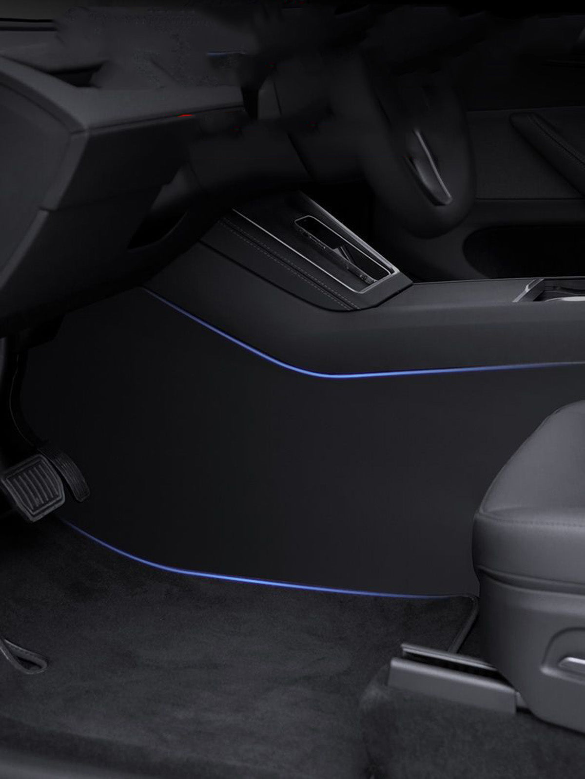 Center Console Side Anti-Kick Mats for Tesla Model 3(21-26) / Y(20-26)