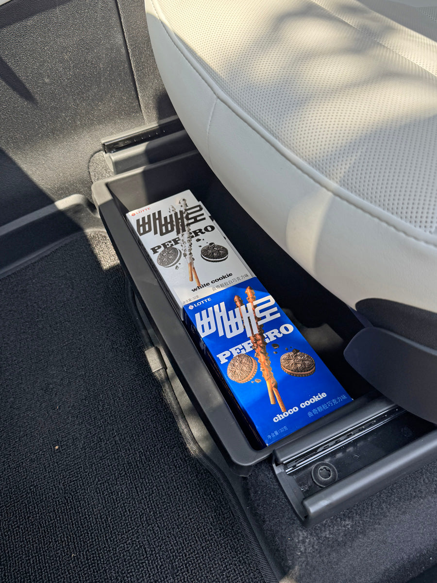 Front Under Seat Storage Box for Tesla Model Y Juniper 25+