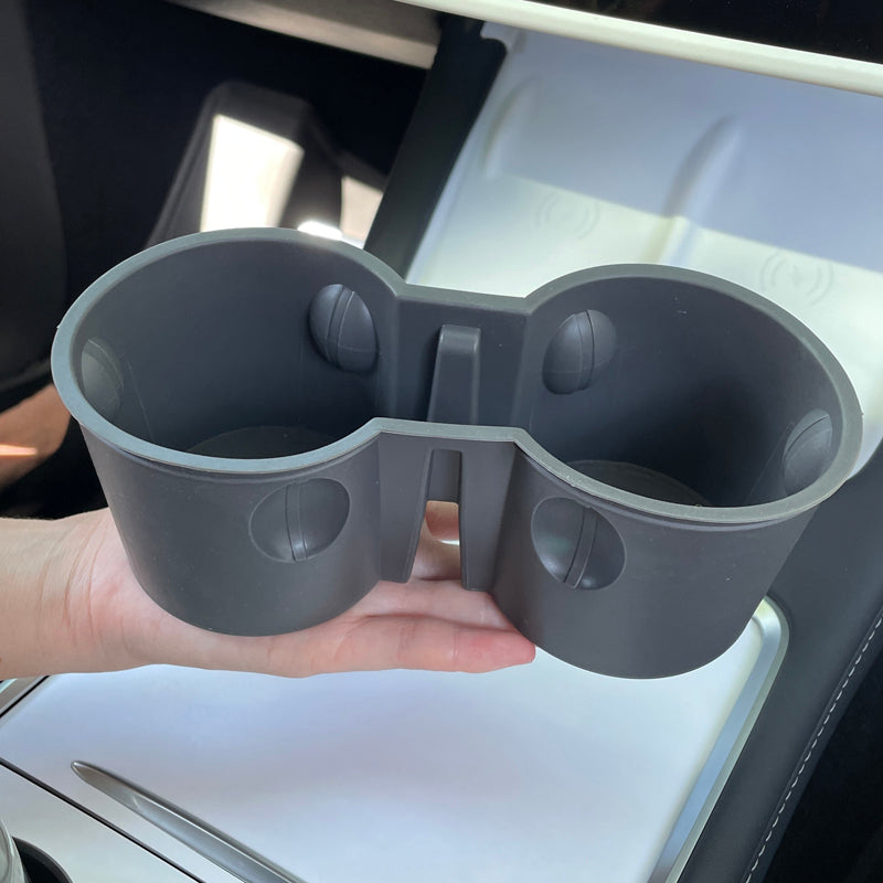 Soft Center Console Cup Holder for Tesla Model 3(21-26) / Y(20-26)