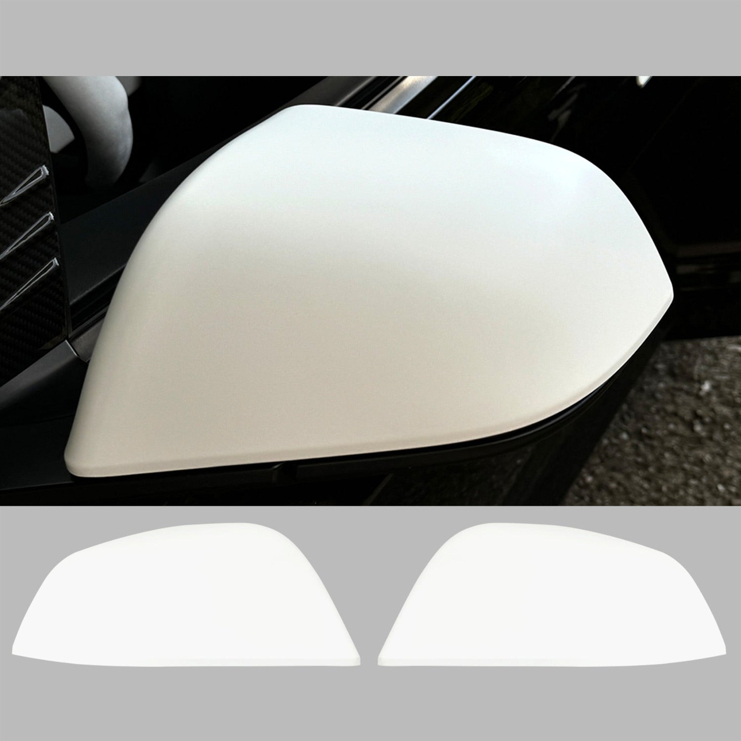 PureDeco Rear Mirror Cover for Tesla Model 3 Highland 24+