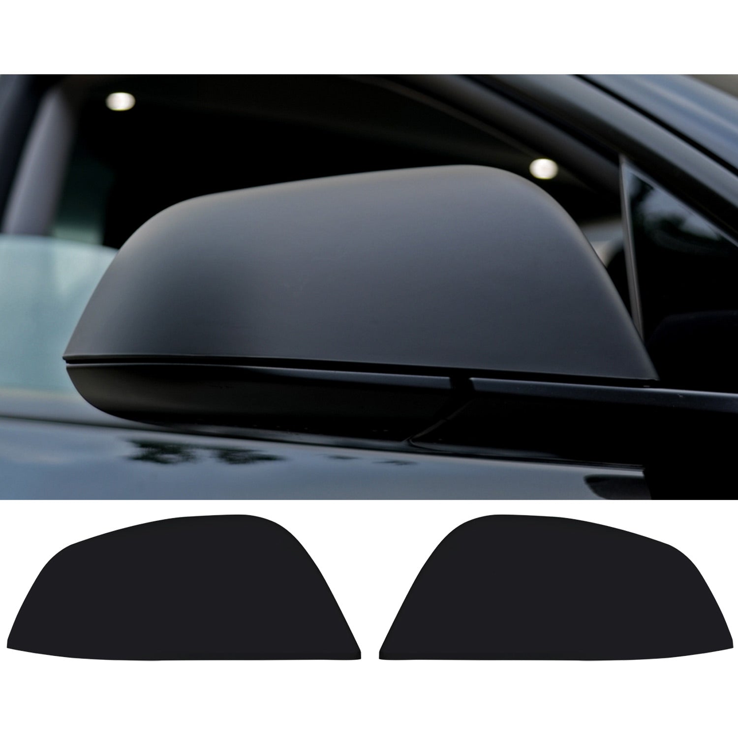 PureDeco Rear Mirror Cover for Tesla Model 3 Highland 24+