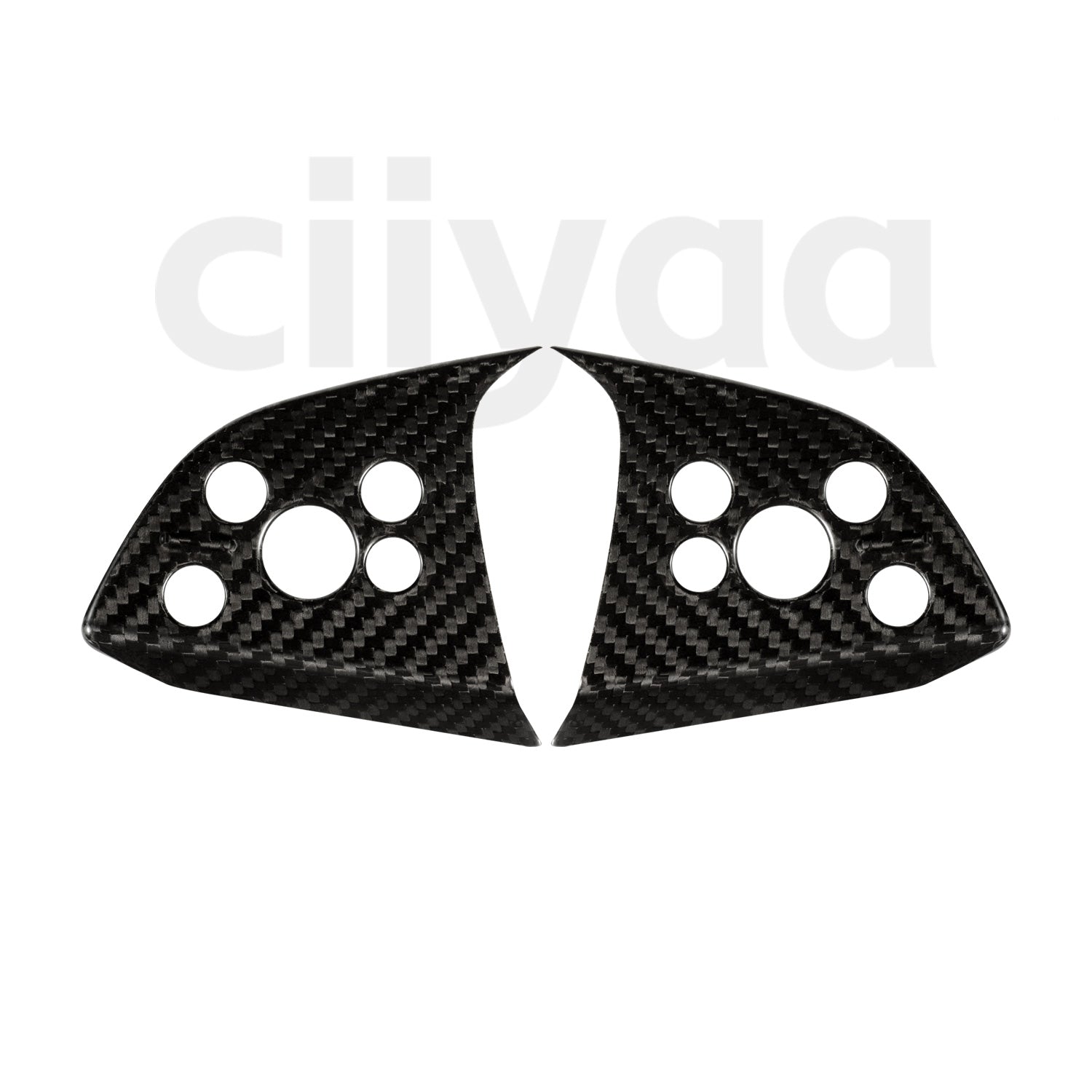 Carbon Fiber Steering Wheel Stickers for Tesla Model 3 Highland 24+ / Y Juniper 25+