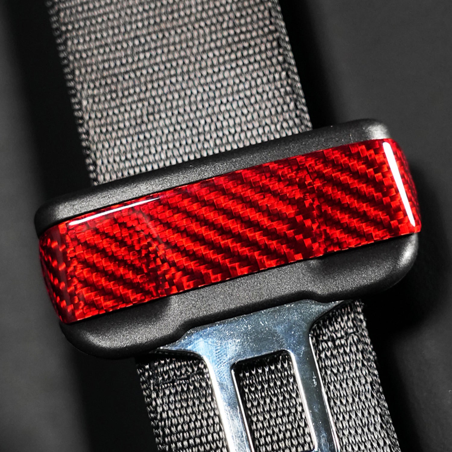 Carbon Fibre Safety Belt Buckle Sticker for Tesla Model 3 Highland 24+ / Y Juniper 25+
