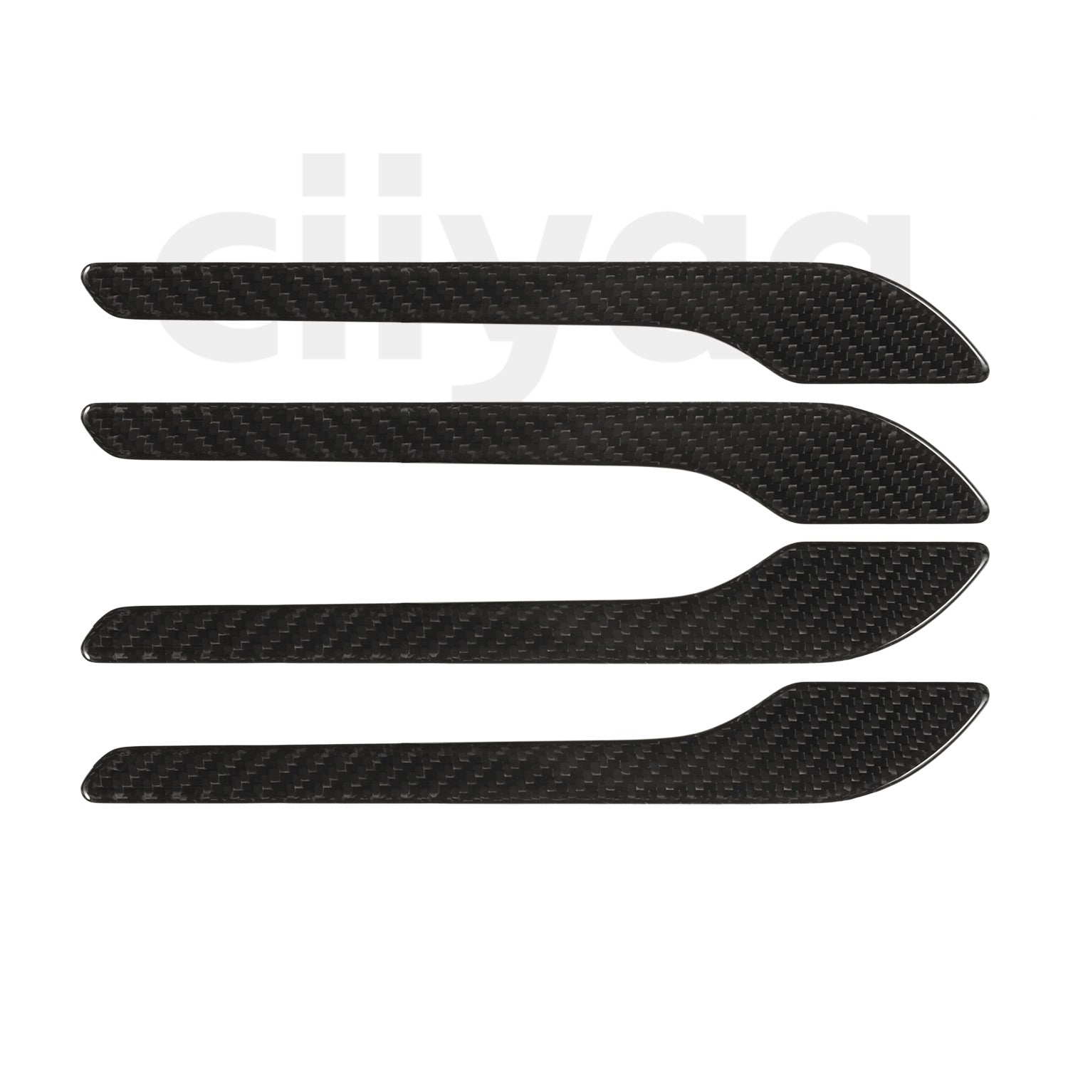 Carbon Fiber Outside Door Handle Sticker for Tesla Model 3 Highland 24+ / Y Juniper 25+