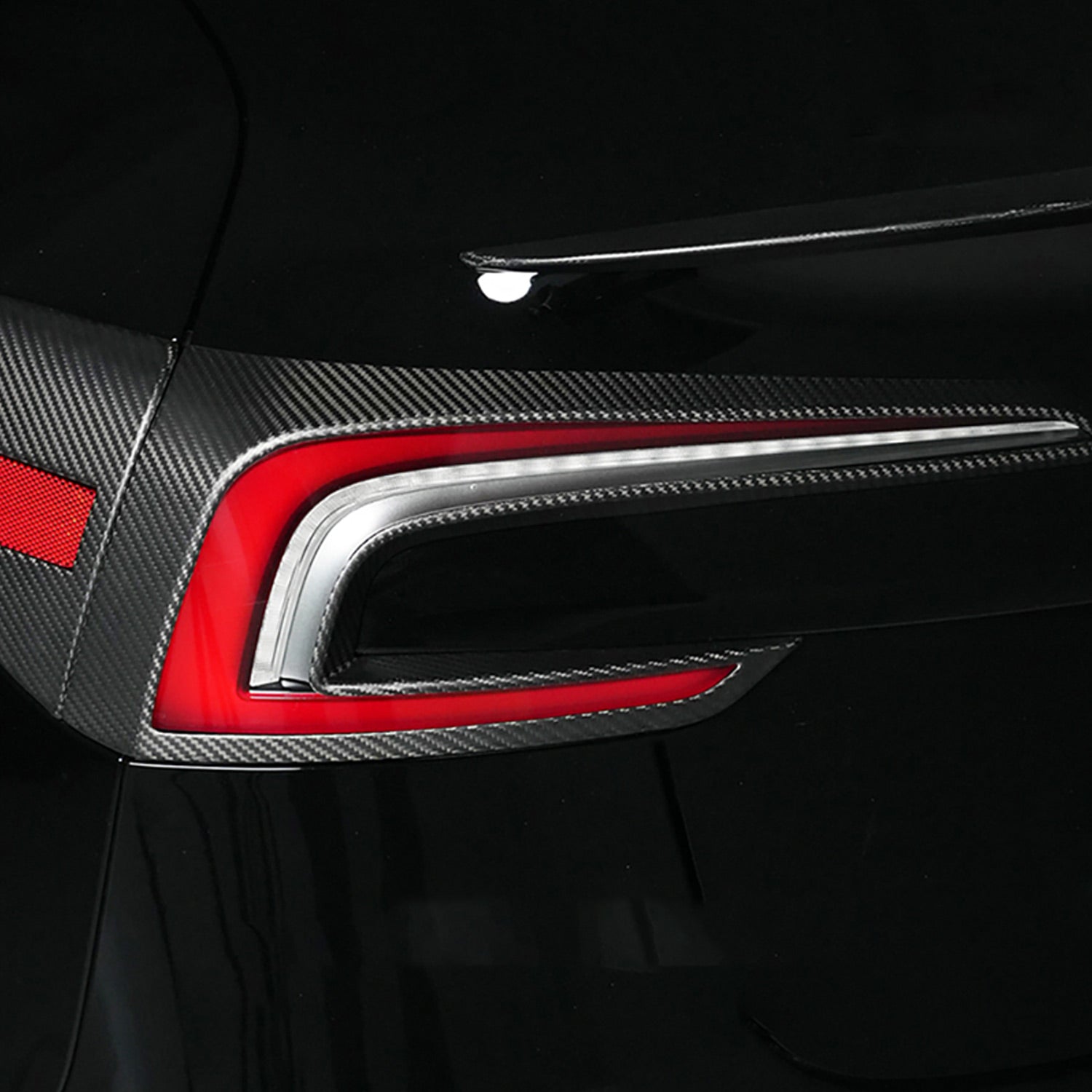 Carbon Fiber Car Tail Light Cover for Tesla Model 3 Highland 24+