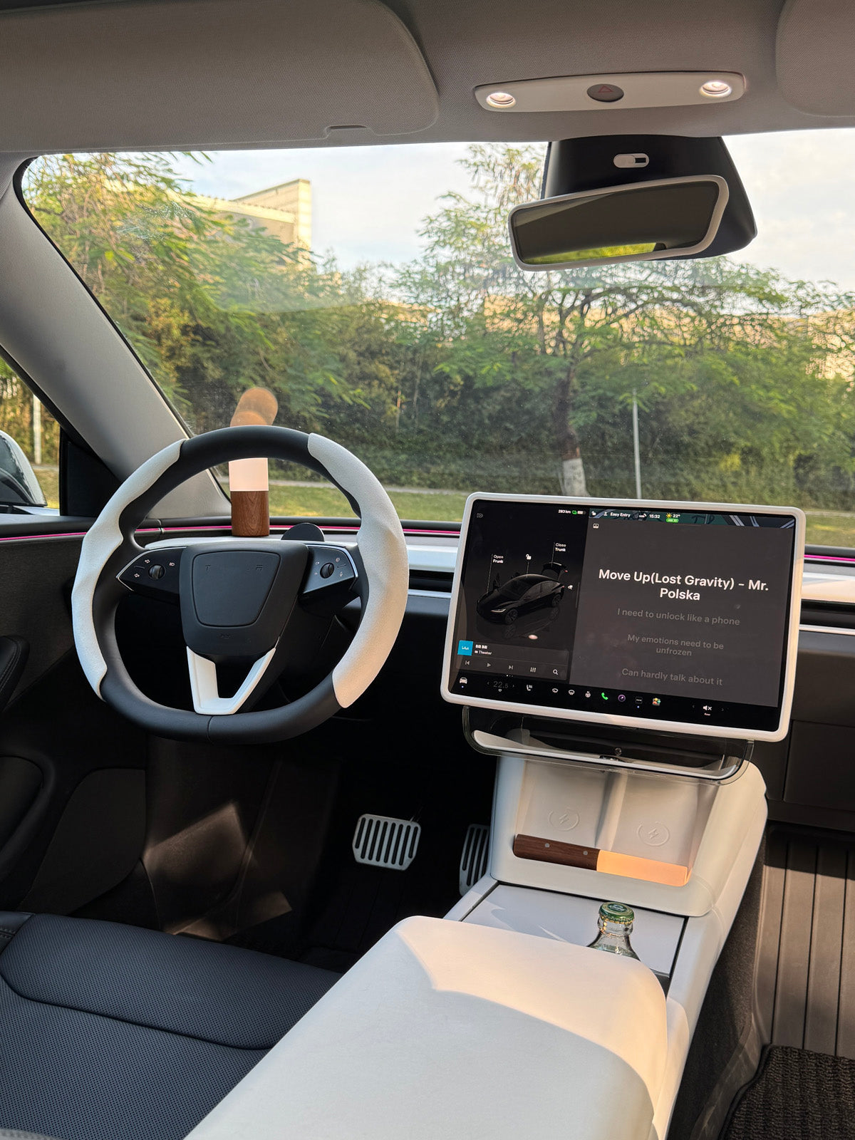 Center Console Armrest Silicone Pad for Tesla Model 3 Highland 24+