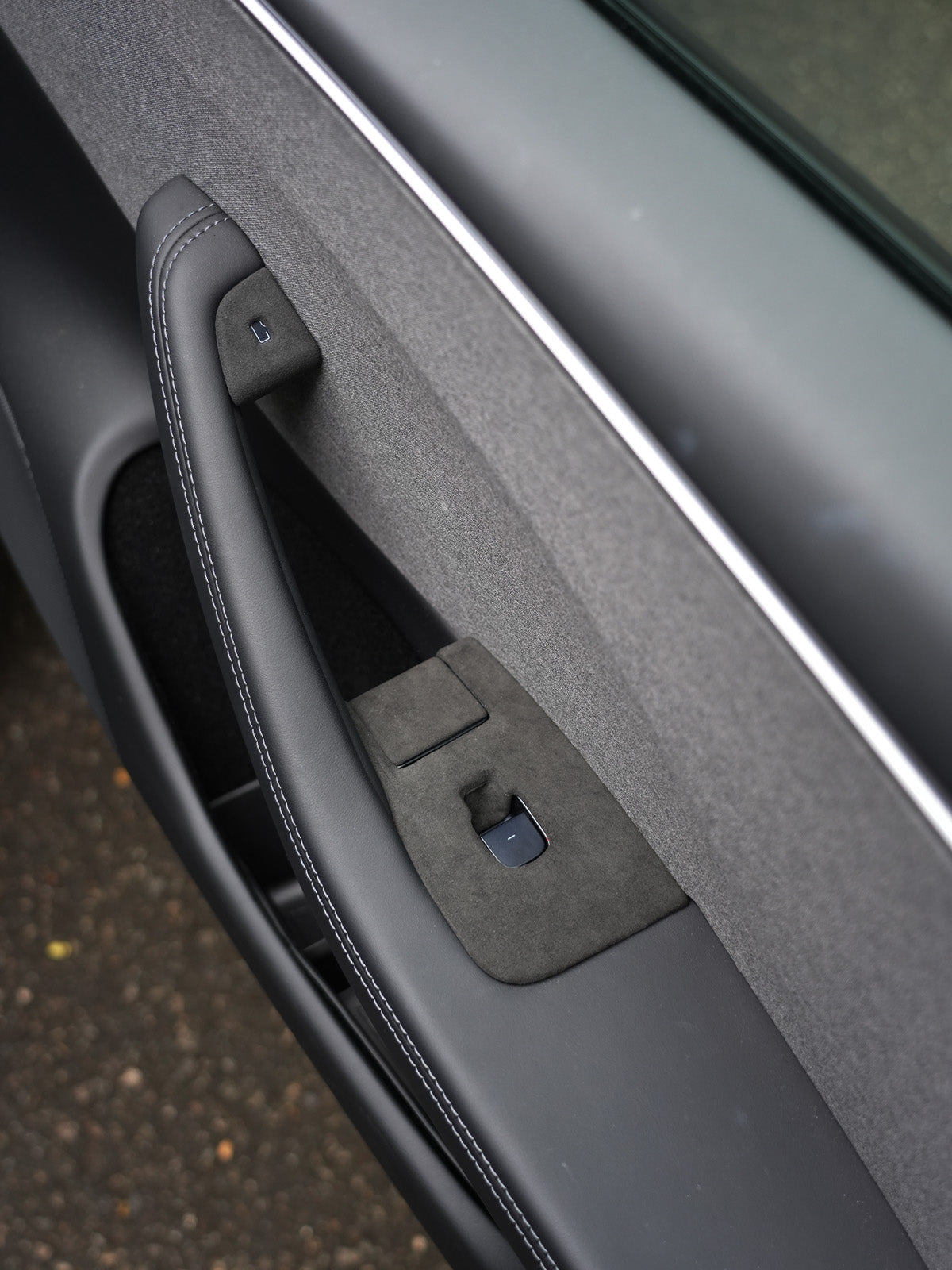 Alcantara Window Button Cover for Tesla Model 3 Highland 24+
