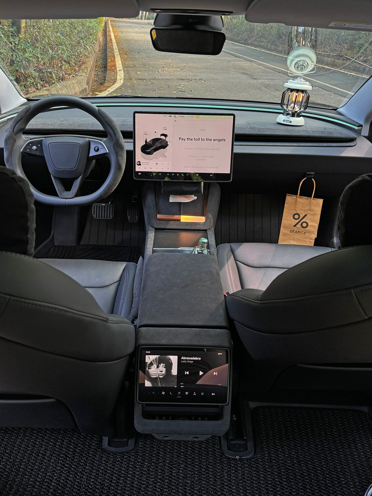 Alcantara Dashboard Vent Trim for Tesla Model 3 Highland 24+ / Y Juniper 25+