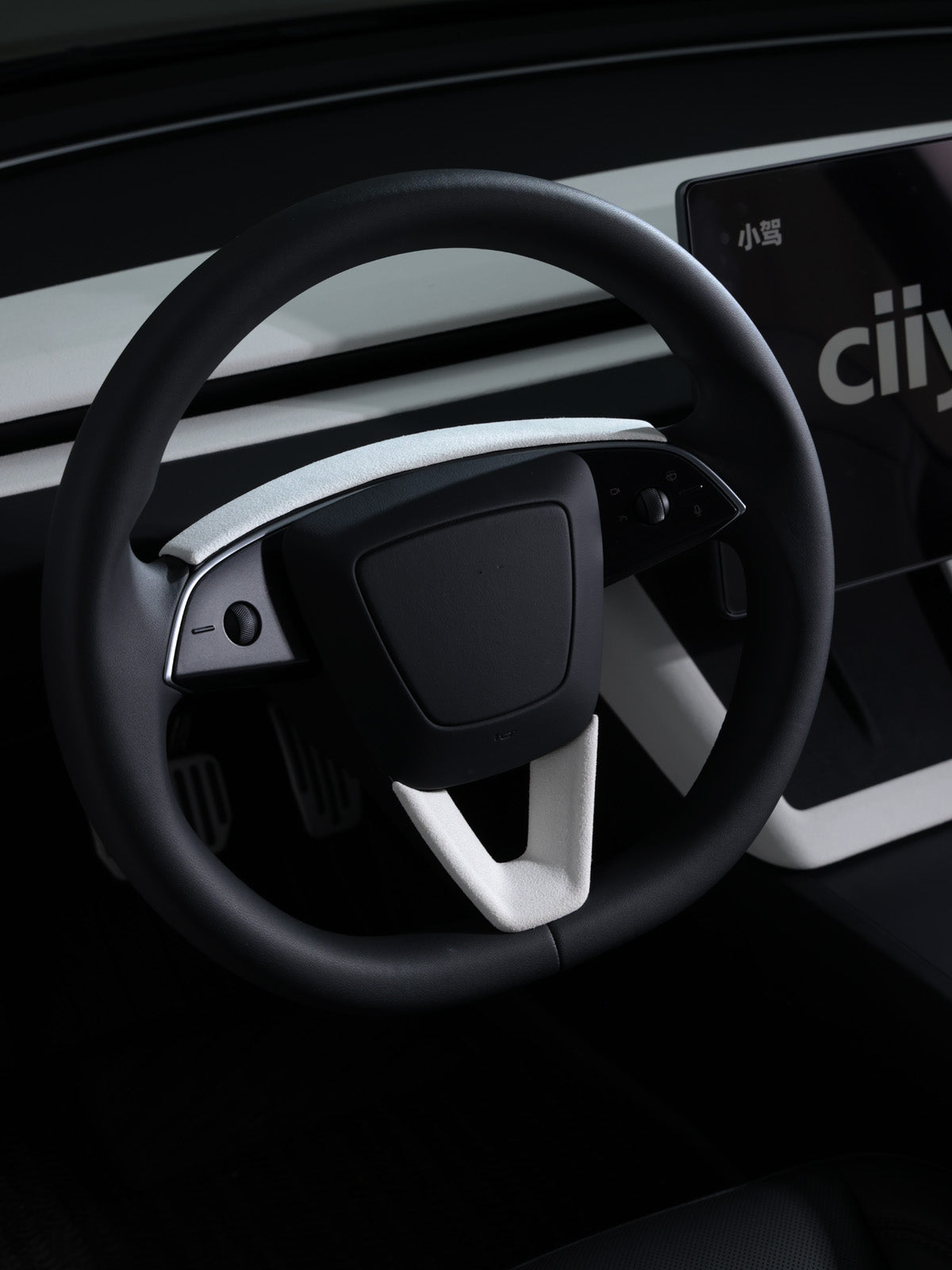 CiyaSuede Rear Air Outlet Cover Sticker for Tesla Model 3 Highland 24+ / Y Juniper 25+