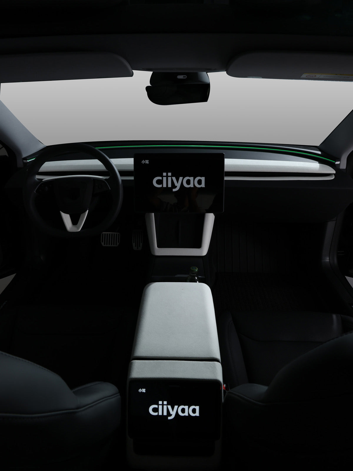 CiyaSuede Wireless Charging Panel Frame for Tesla Model 3 Highland 24+ / Y Juniper 25+