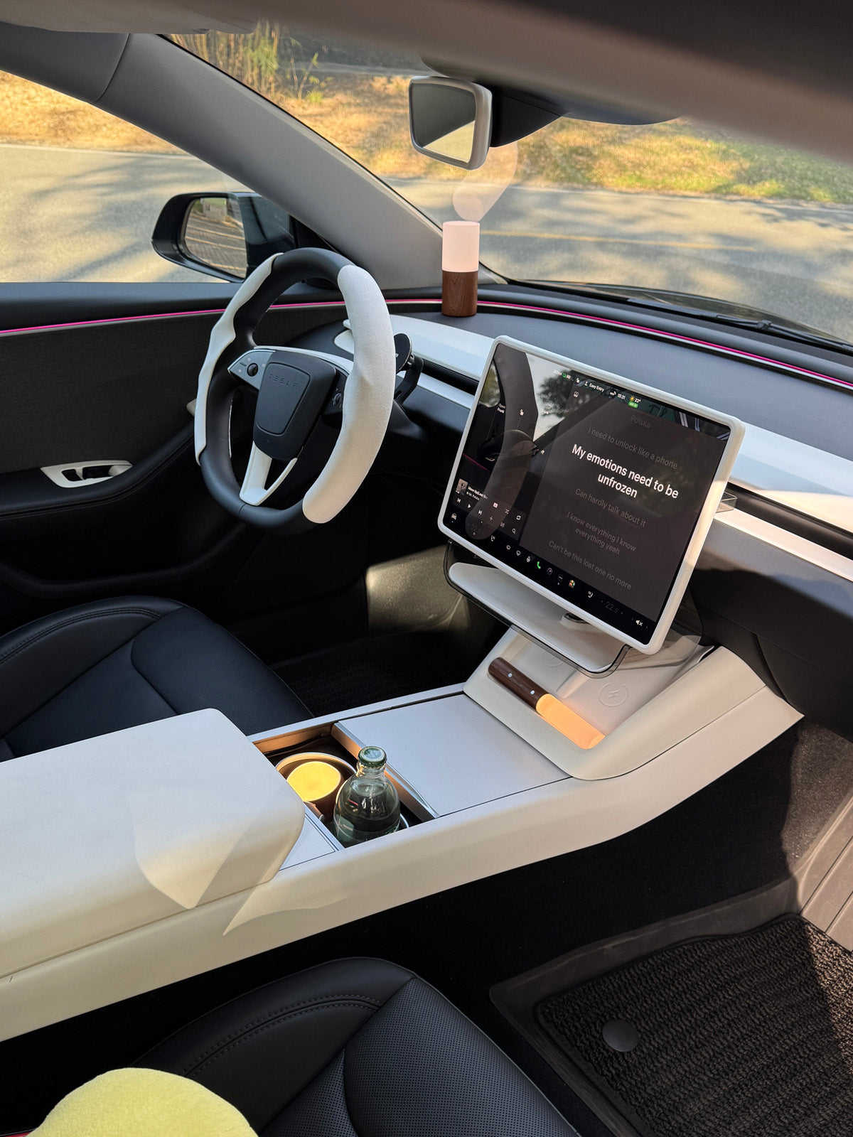 Center Console Armrest Silicone Pad for Tesla Model 3 Highland 24+