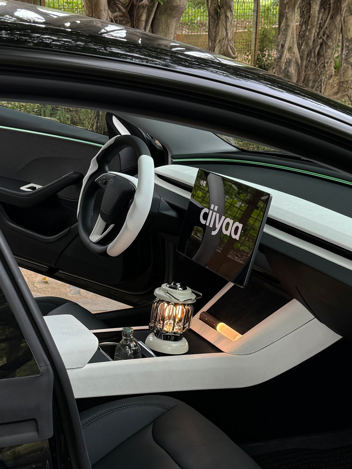 CiyaSuede Window Button Cover for Tesla Model 3 Highland 24+