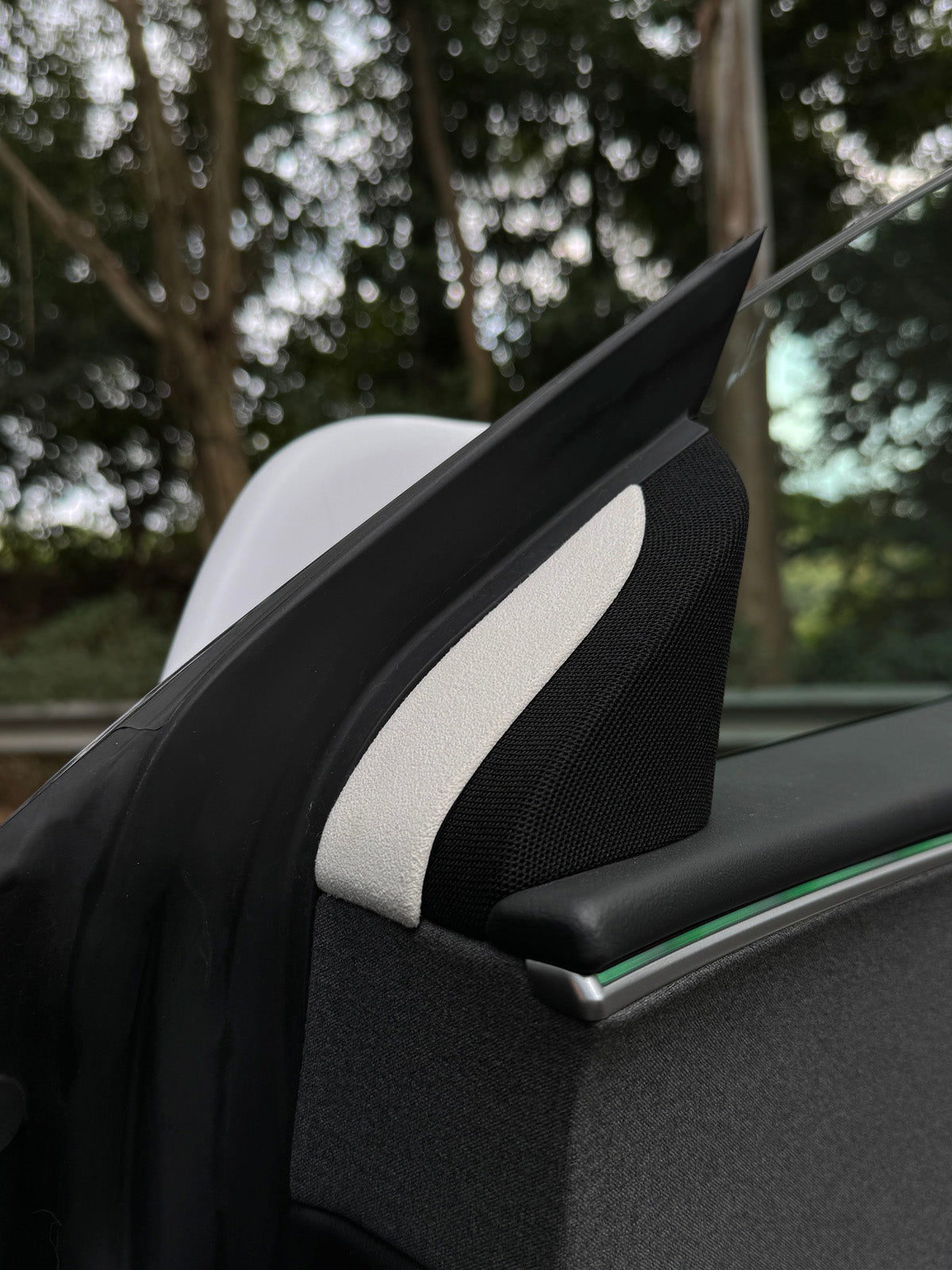 CiyaSuede Front Door Speaker Trim for Tesla Model 3 Highland 24+ / Y Juniper 25+
