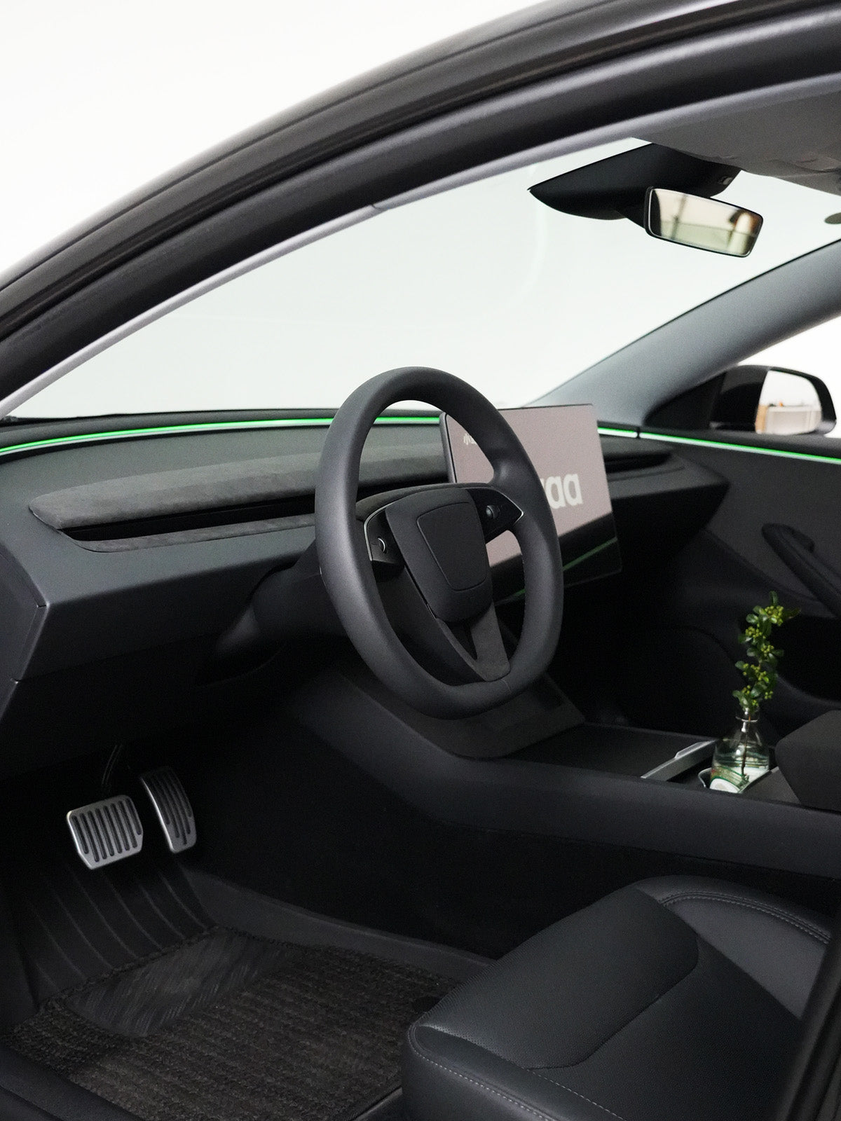 Alcantara Window Button Cover for Tesla Model Y Juniper 25+