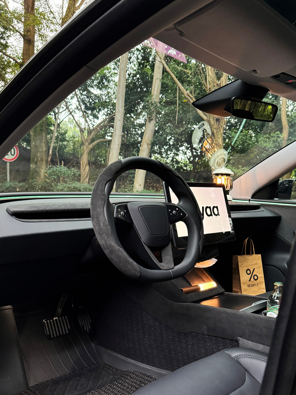 Alcantara Dashboard Vent Trim for Tesla Model 3 Highland 24+ / Y Juniper 25+