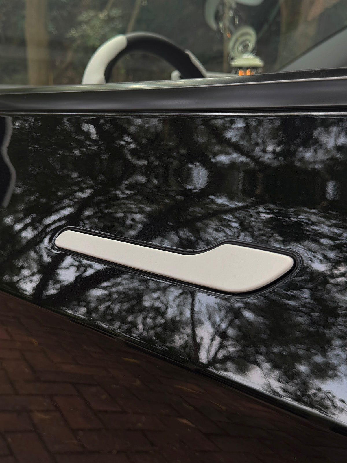 PureDeco Outside Door Handle Sticker for Tesla Model 3 Highland 24+ / Y Juniper 25+