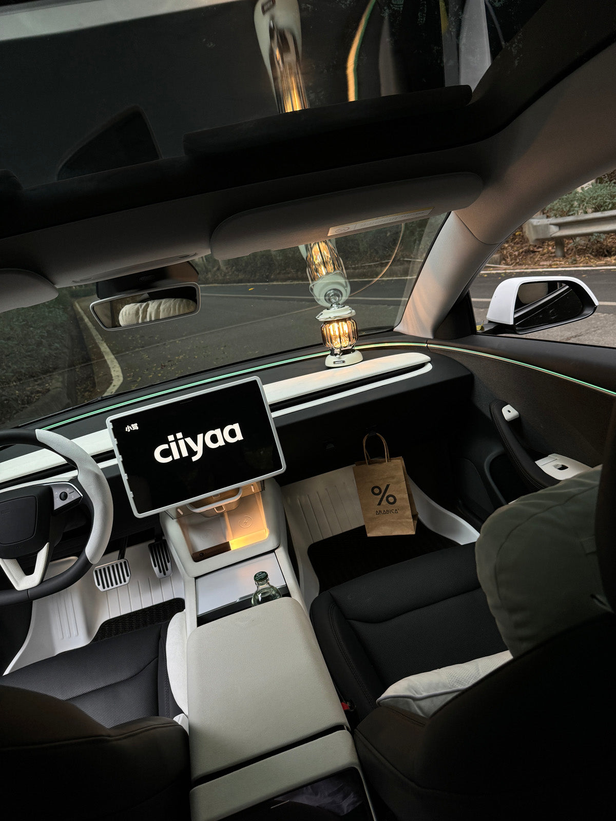 PureDeco Rear Mirror Cover for Tesla Model 3 Highland 24+