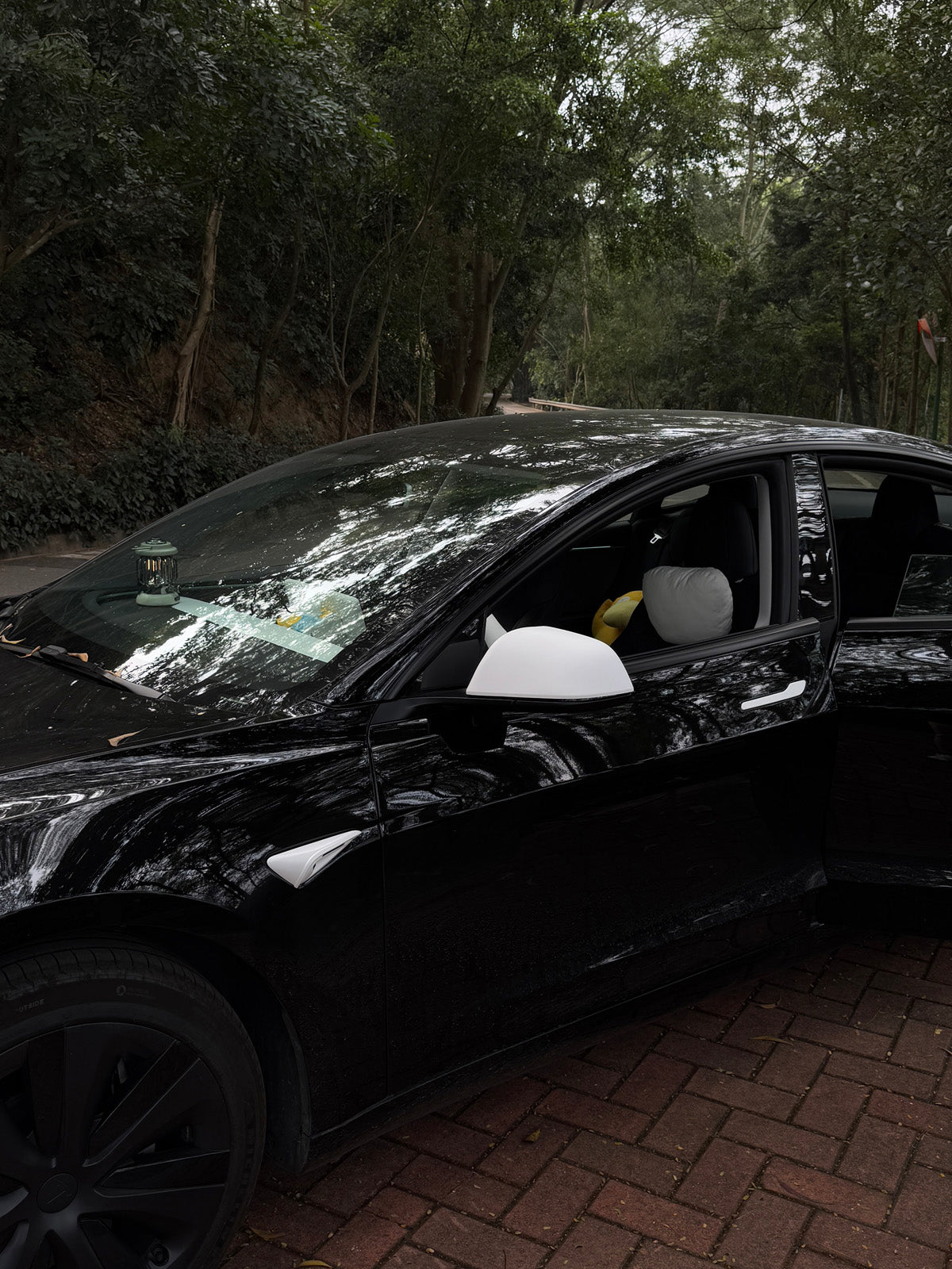 PureDeco Outside Door Handle Sticker for Tesla Model 3 Highland 24+ / Y Juniper 25+