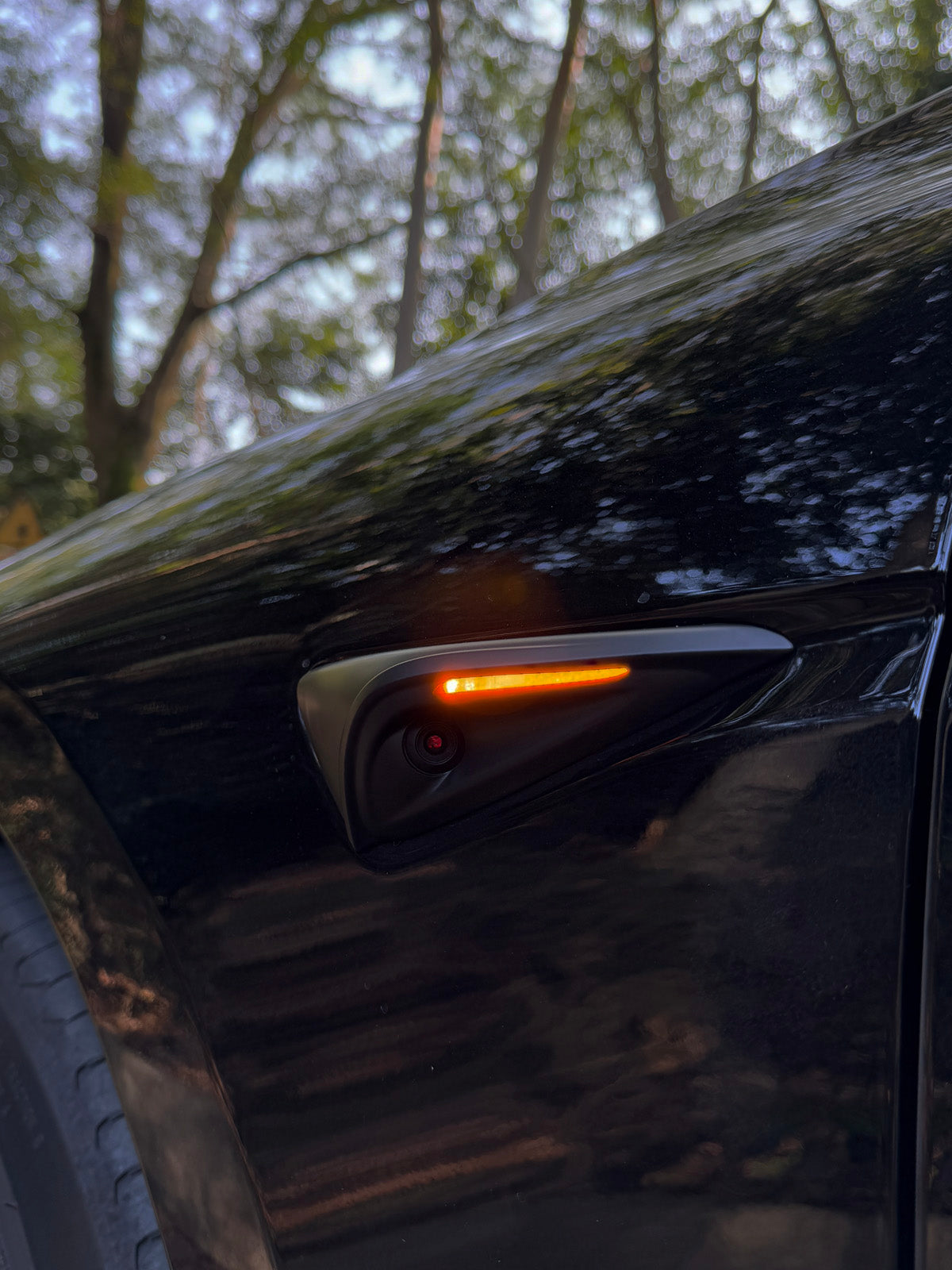 PureDeco Side Camera Cover for Tesla Model 3 Highland 24+ / Y Juniper 25+