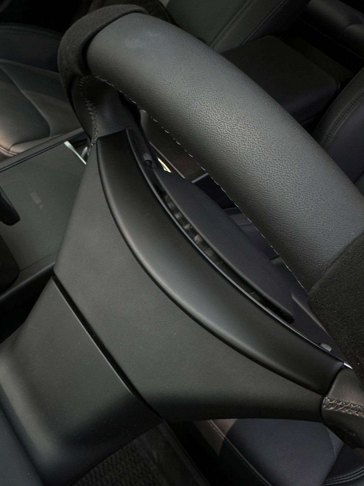 PureDeco Steering Wheel Upper Trim for Tesla Model 3 Highland 24+ / Y Juniper 25+