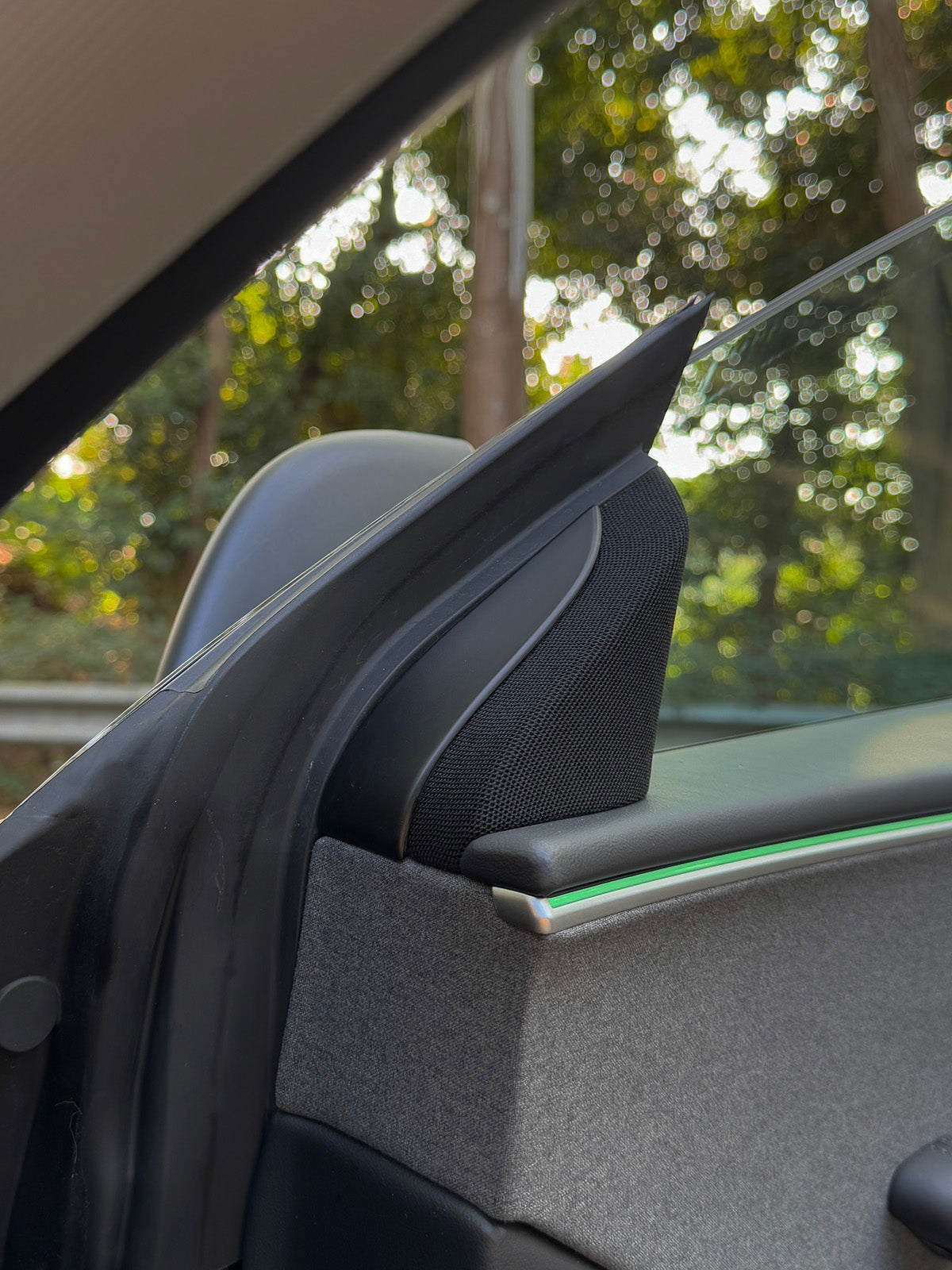 PureDeco Front Door Speaker Trim for Tesla Model 3 Highland 24+ / Y Juniper 25+