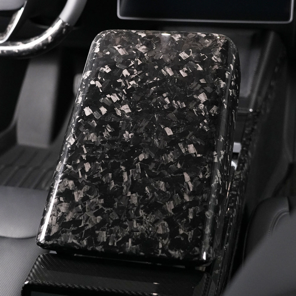 Carbon Fiber Armrest Cover for Tesla Model 3 Highland 24+ / Y Juniper 25+