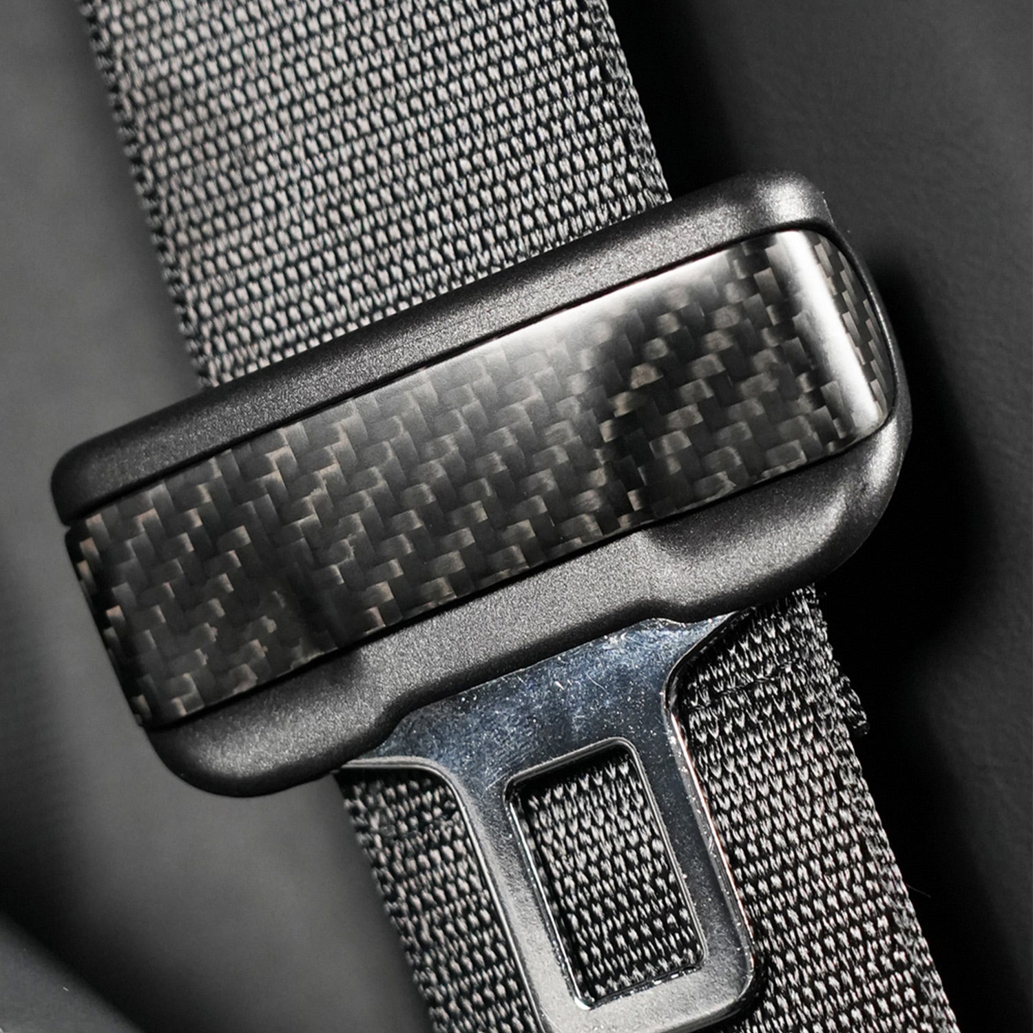 Carbon Fibre Safety Belt Buckle Sticker for Tesla Model 3 Highland 24+ / Y Juniper 25+
