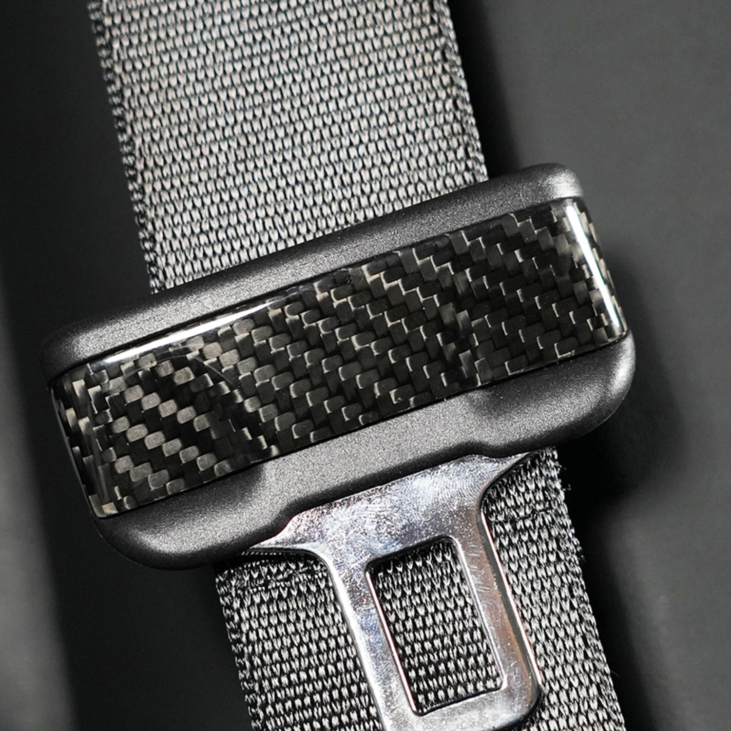 Carbon Fibre Safety Belt Buckle Sticker for Tesla Model 3 Highland 24+ / Y Juniper 25+