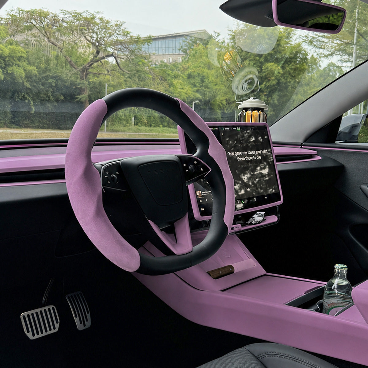 ciiyaa PureDeco Raspberry Violet Interior Package  for Tesla Model 3 Highland 24+ / Y Juniper 25+