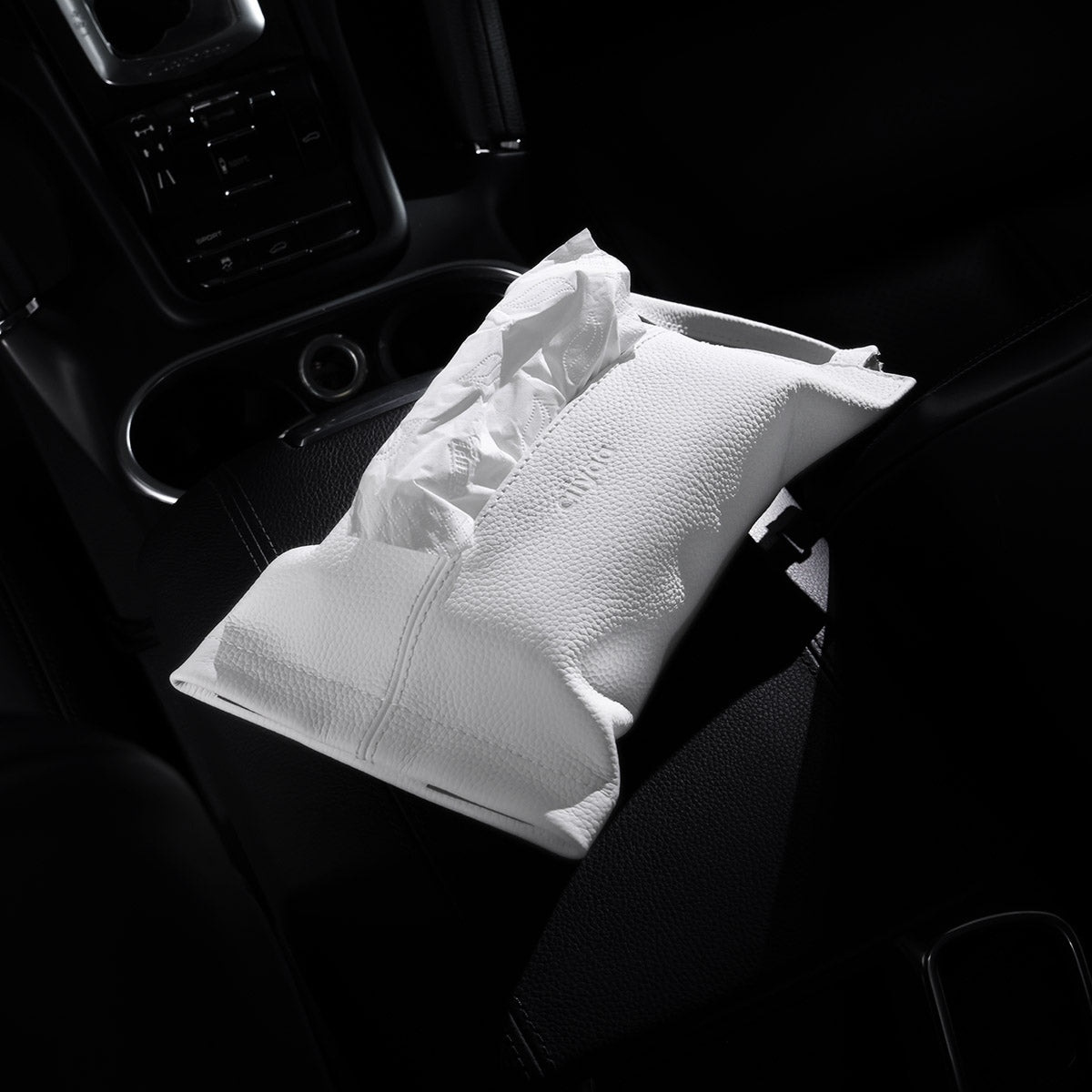 ciiyaa Lychee Cowhide Tissue Holder - Type C