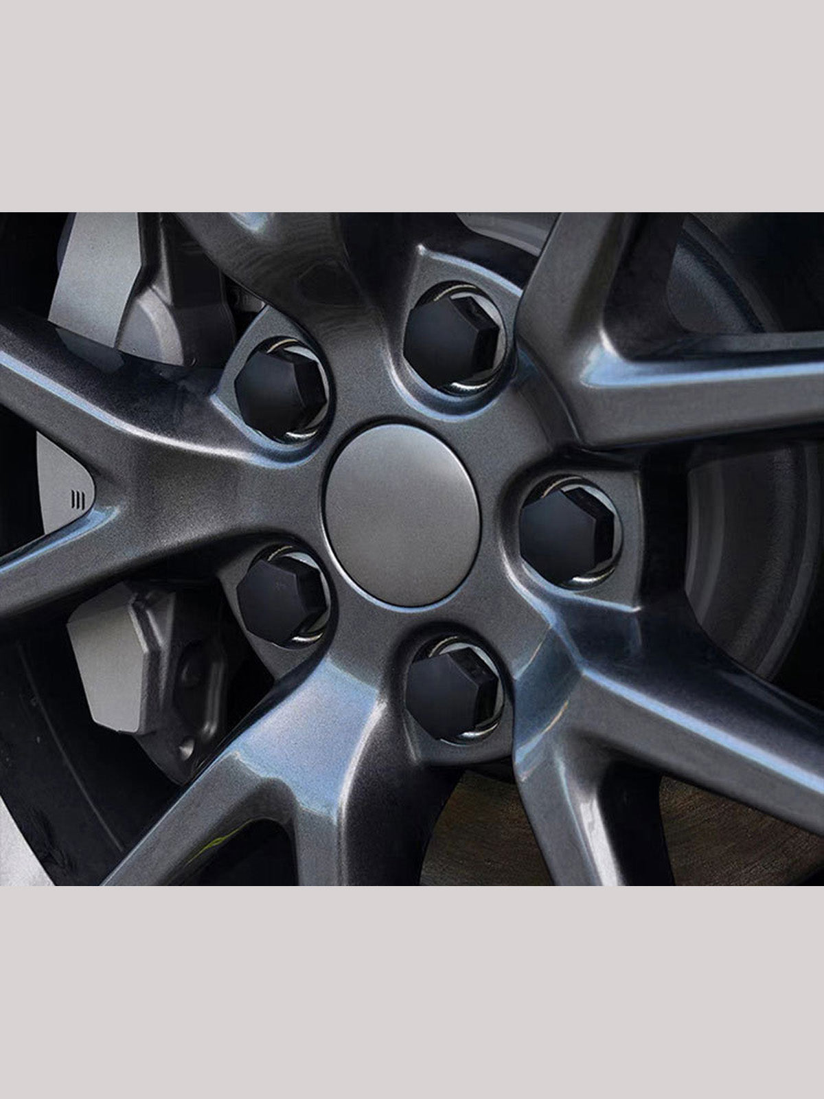 ciiyaa Wheel Center Hub Caps Lug Nut Covers for Tesla Model 3/Y/S/X All Years