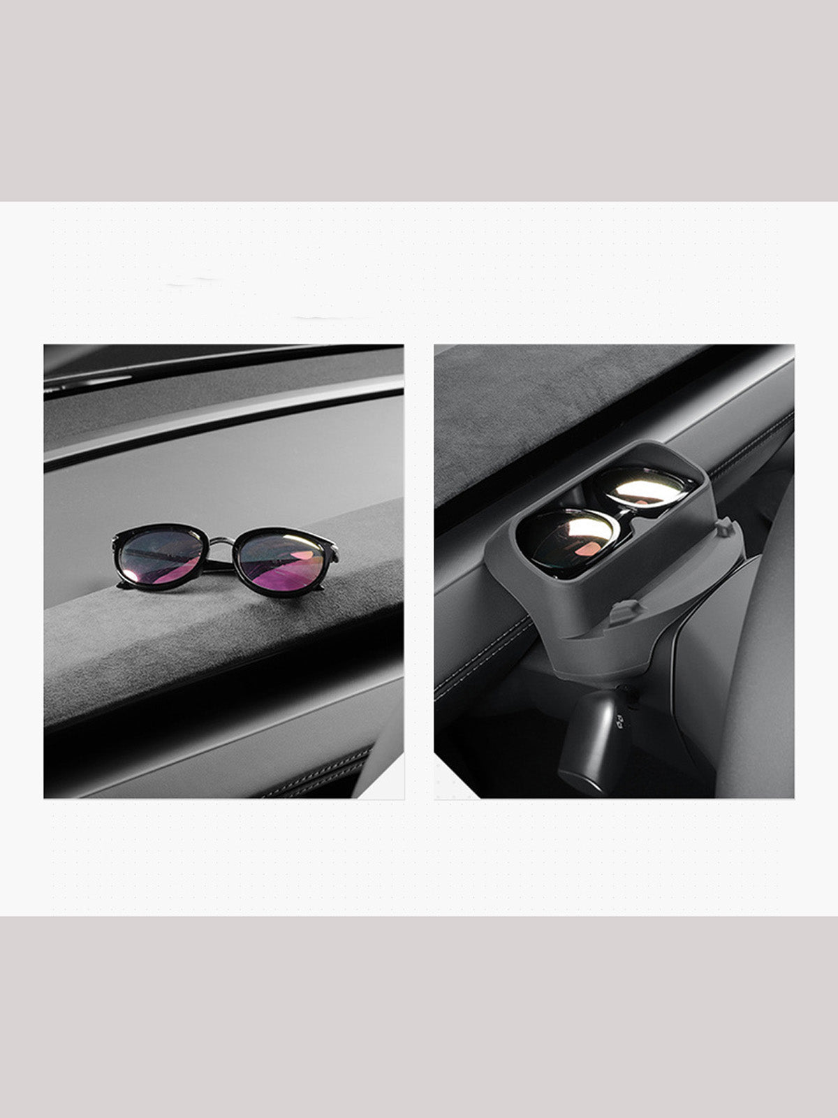 ciiyaa Steering Wheel Glasses Holder for Tesla Model 3 Highland 24+ / Y Juniper 25+ / YL(25-26)