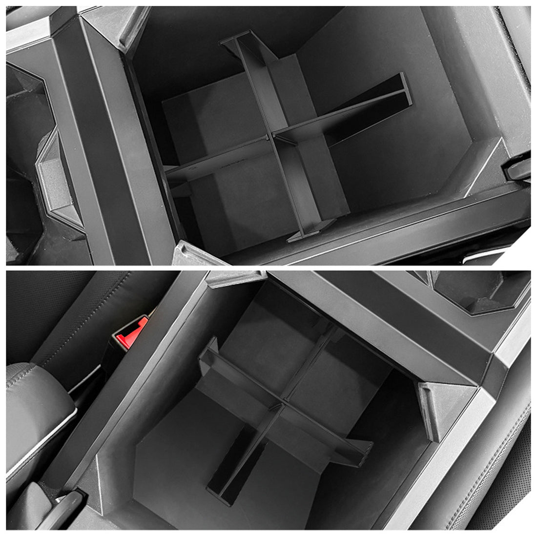 ciiyaa Armrest Storage Box Divider for Cybertruck