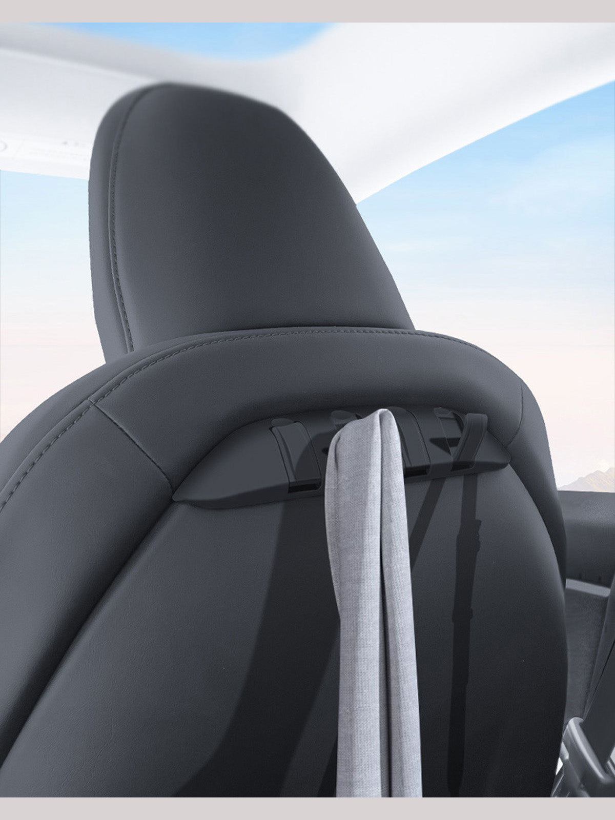 ciiyaa Rear Seat Back Hooks for Tesla Model 3(21-26) / Y(20-26)