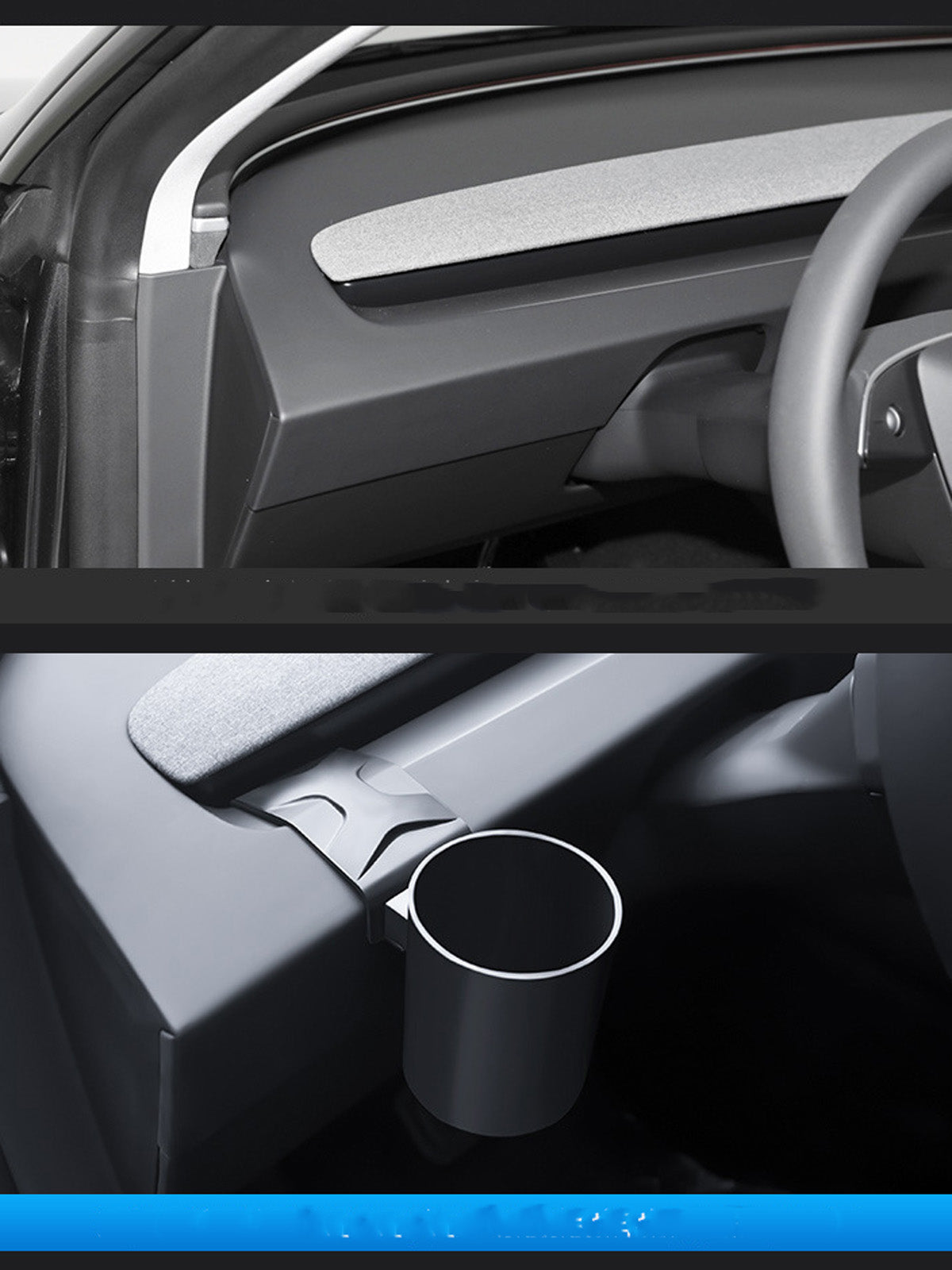 ciiyaa Dashboard Left Cup Holder for Tesla Model 3 Highland 24+ / Y Juniper 25+ / YL(25-26)