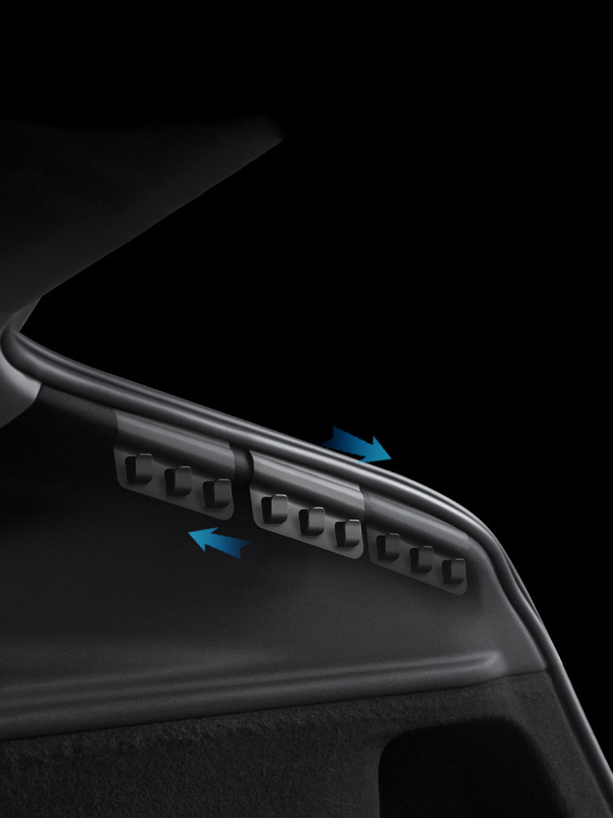 ciiyaa Rear Trunk Hooks for Tesla Y Juniper 25+/ YL(25-26)