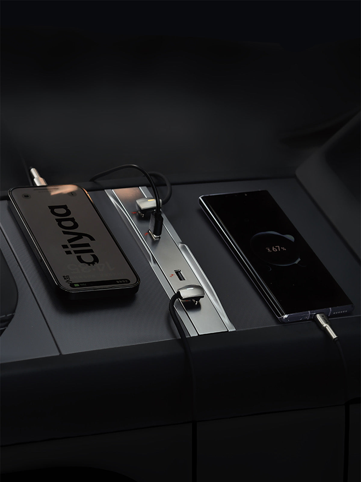 Center Console USB Hub for Tesla Model 3 Highland 24+ / Y Juniper 25+