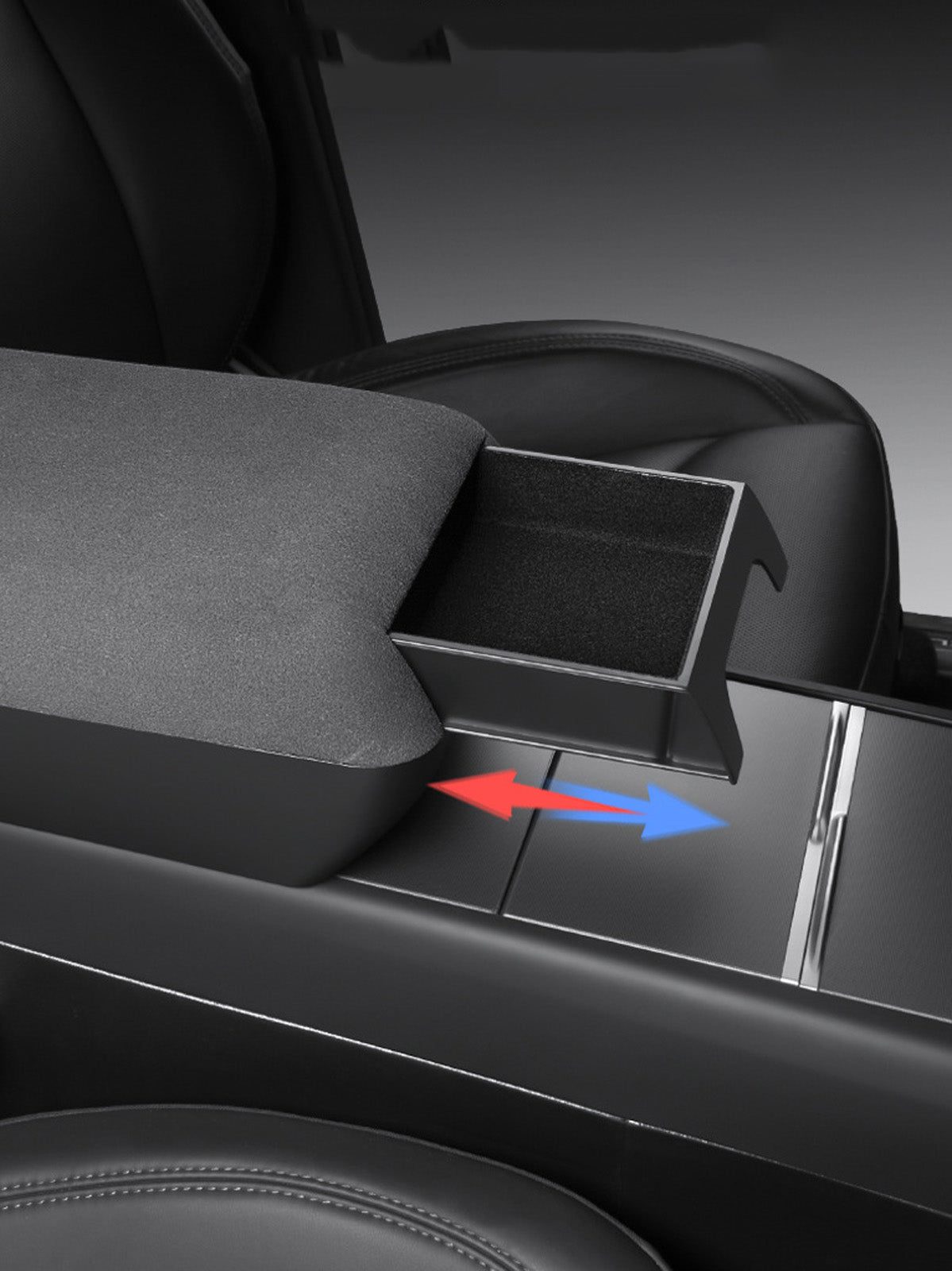 ciiyaa Armrest Riser Storage Box for Tesla Model 3 Highland 24+ / Y Juniper 25+ / YL(25-26)