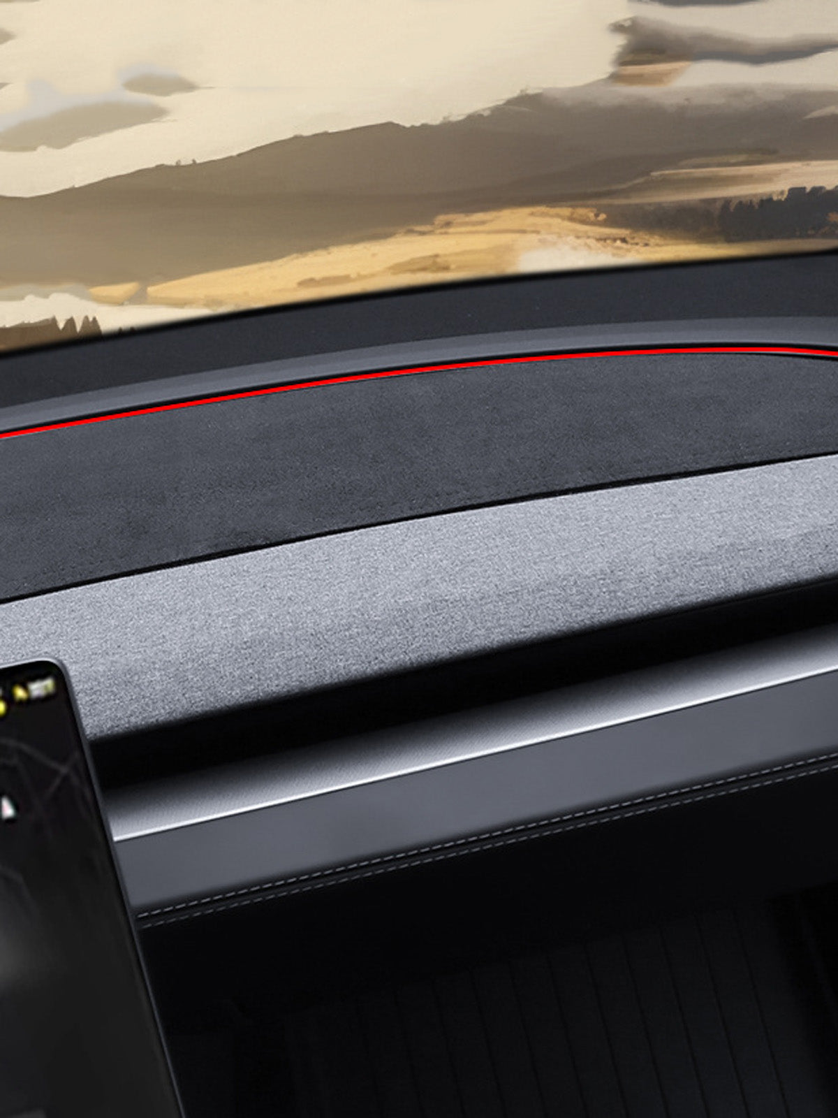 ciiyaa Center Console Sun Protection Mat for Tesla Model 3 Highland 24+