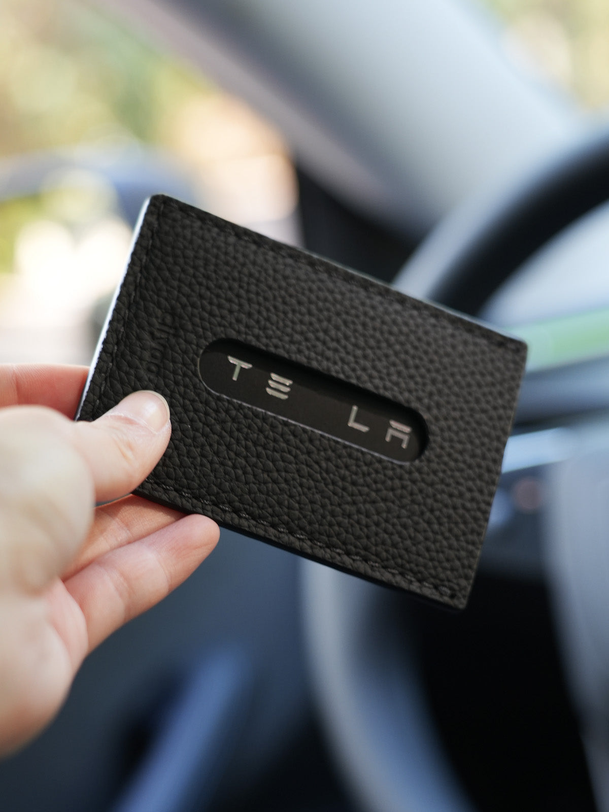 ciiyaa Lychee Cowhide Key Card Case