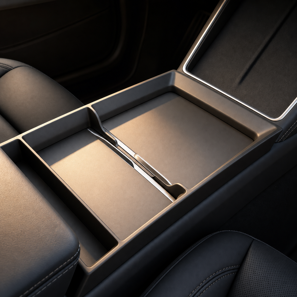 ciiyaa Center Console Storage Shelf for Tesla Model 3 Highland 24+ / Y Juniper 25+ / YL(25-26)