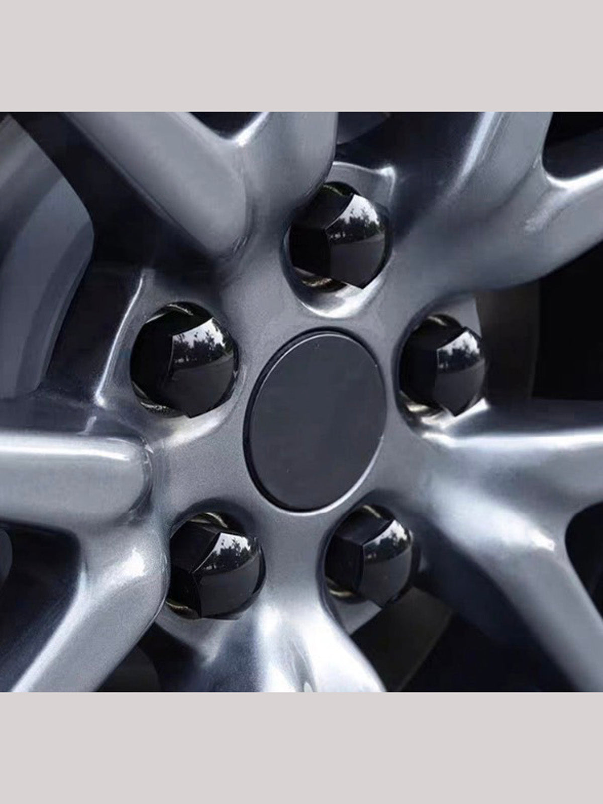 ciiyaa Wheel Center Hub Caps Lug Nut Covers for Tesla Model 3/Y/S/X All Years