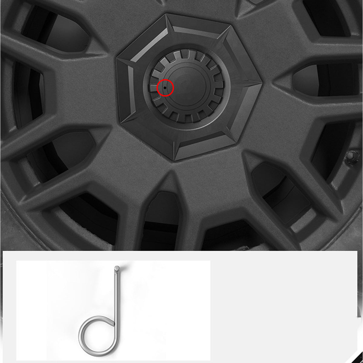 ciiyaa Center Hub Caps Cyber Wheels for Cybertruck