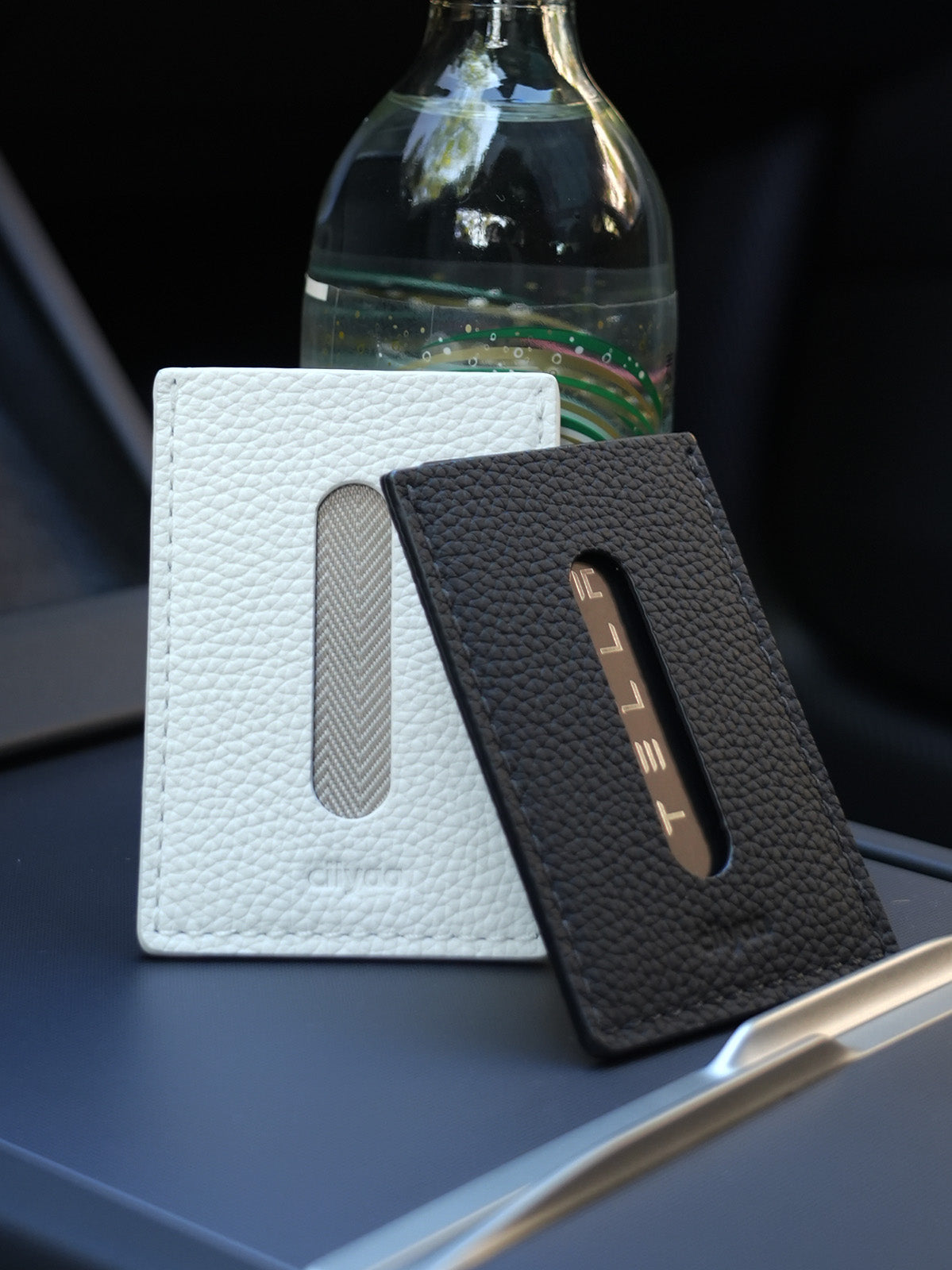 ciiyaa Lychee Cowhide Key Card Case