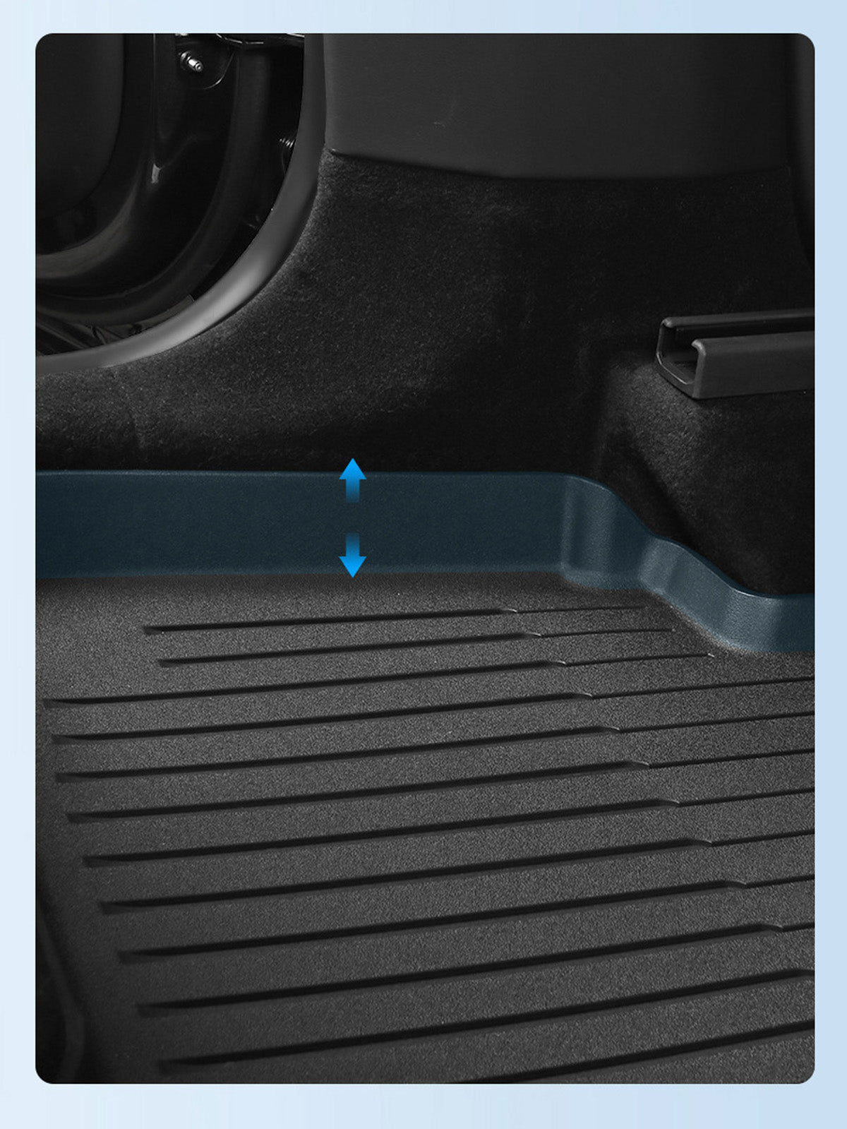 ciiyaa Aluminum Alloy Heavy Duty Floor Mats  for Tesla Model Y Juniper 25+ / YL(25-26)